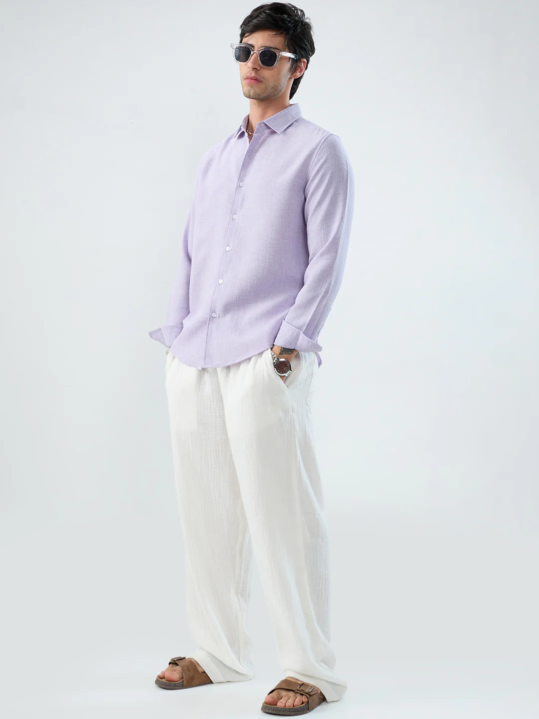 Lavender Mist Everyday Textured Shirt - Image 9