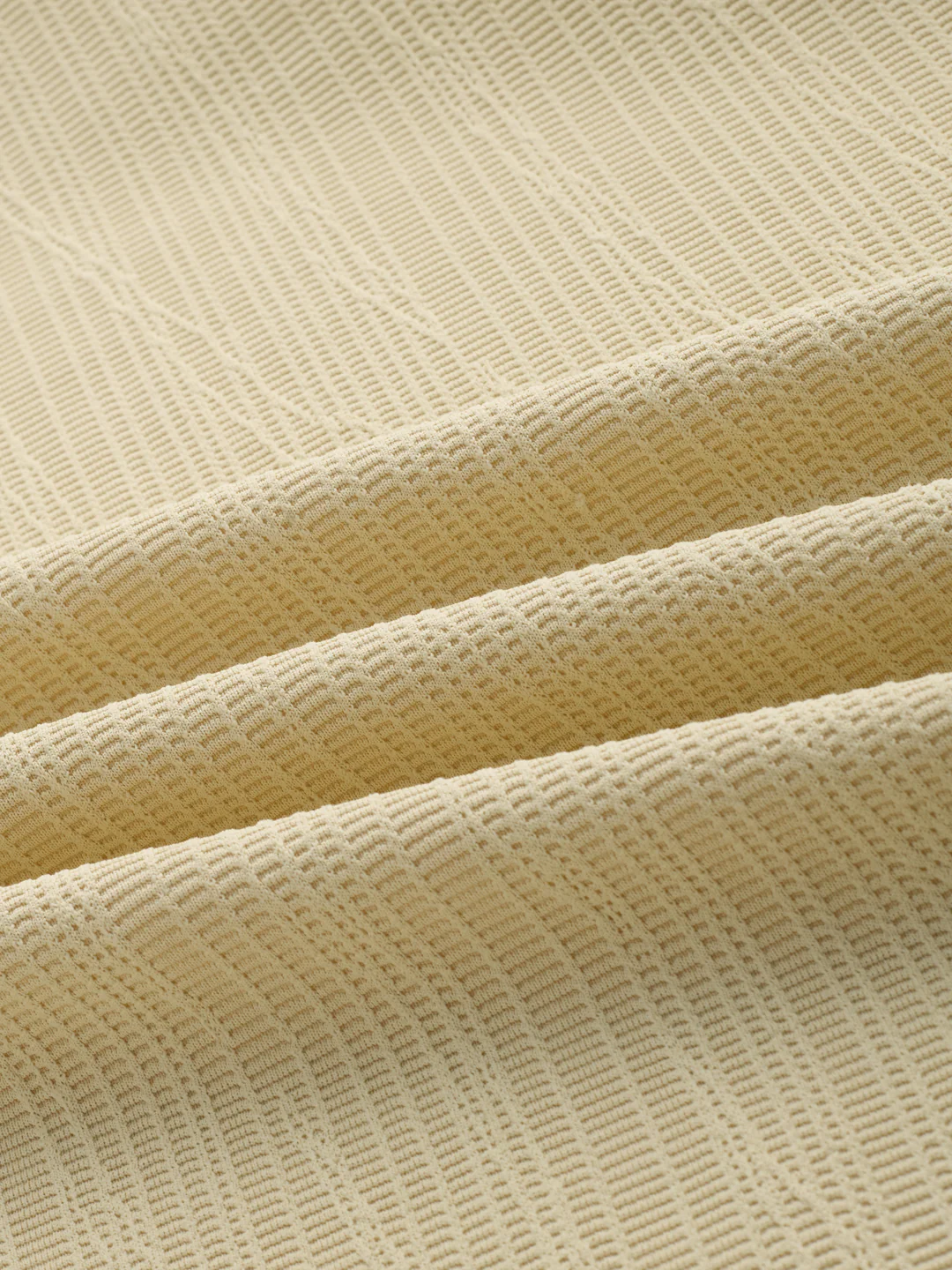 Lemon Yellow Matrix Weave Knitted Shirt - Image 3