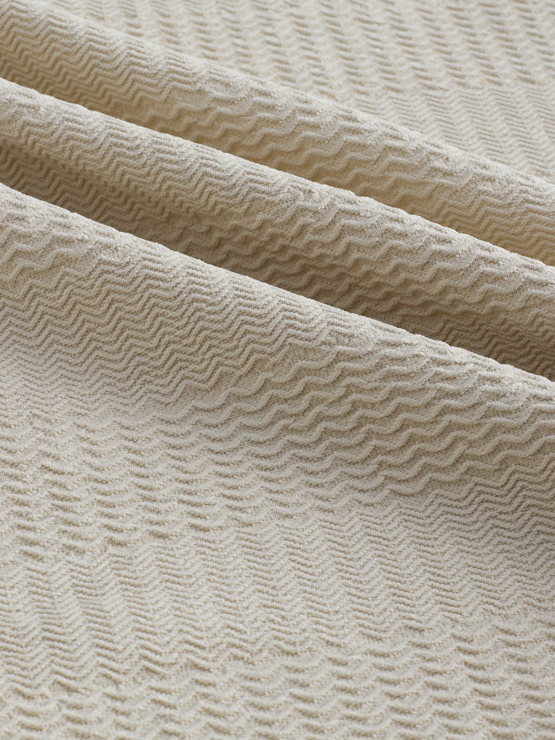 Light Beige Wavy Weave Shirt - Image 3