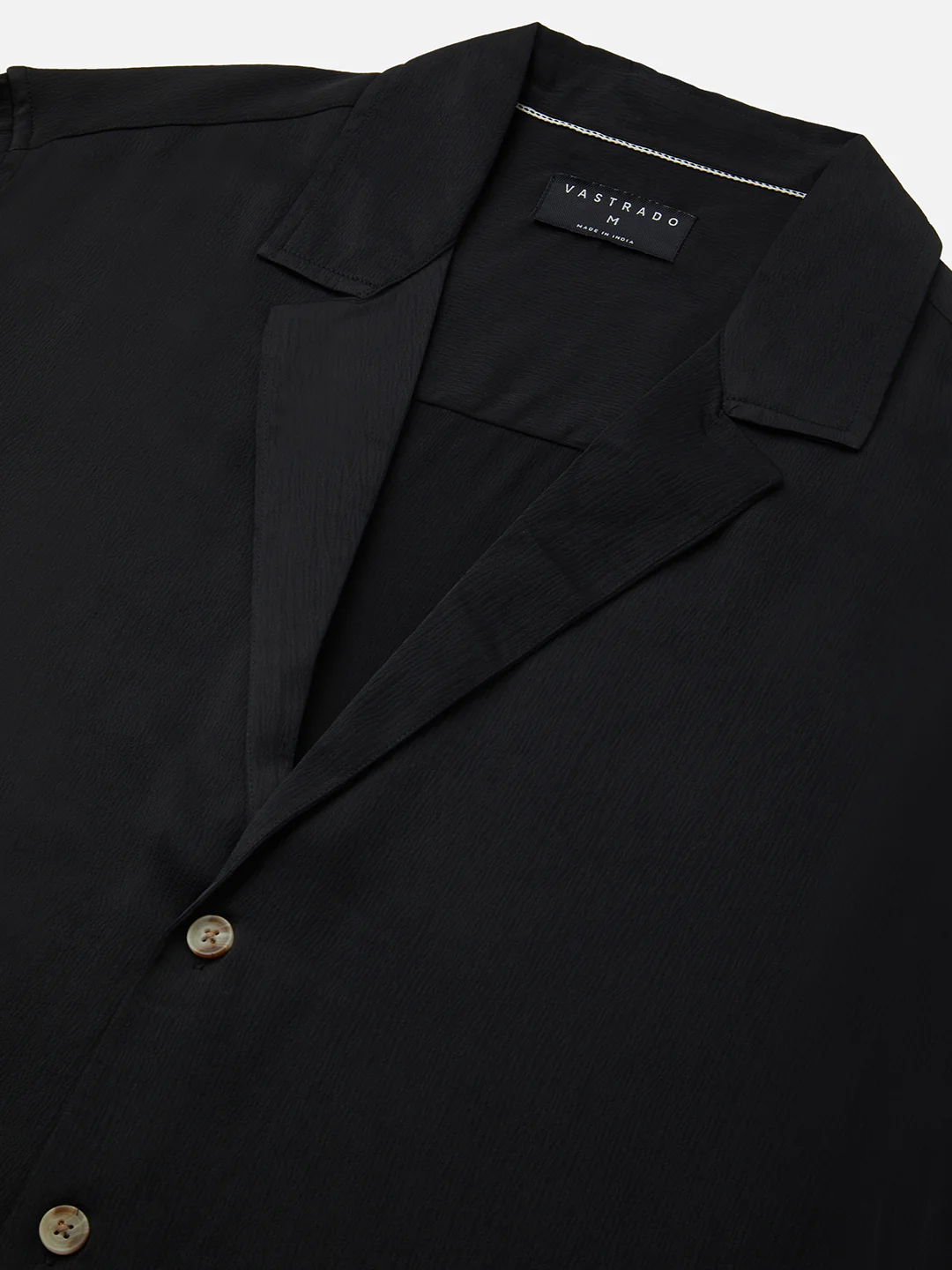 Low key Luxe Black Lapel Collar Oversized Shirt - Image 3