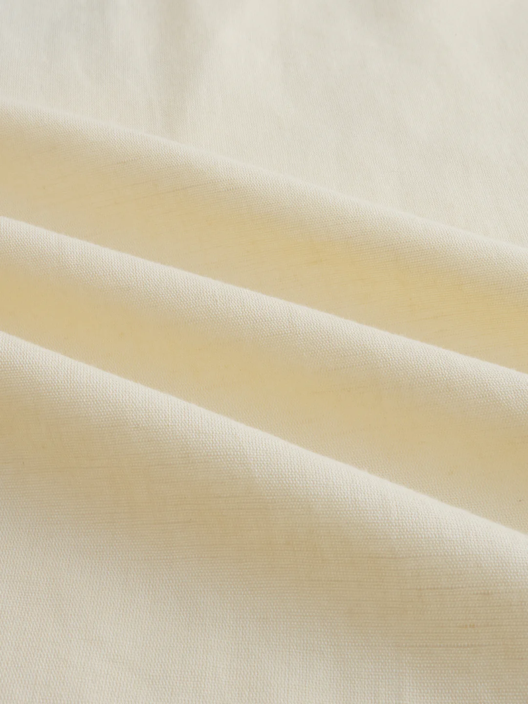 Luxe Butter Yellow Fine Sheer Linen Blend Boxy Fit Crop Shirt - Image 8