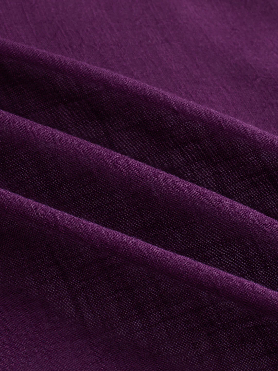 Majestic Purple Soft Sheer Boxy Fit Crop Shirt - Image 9