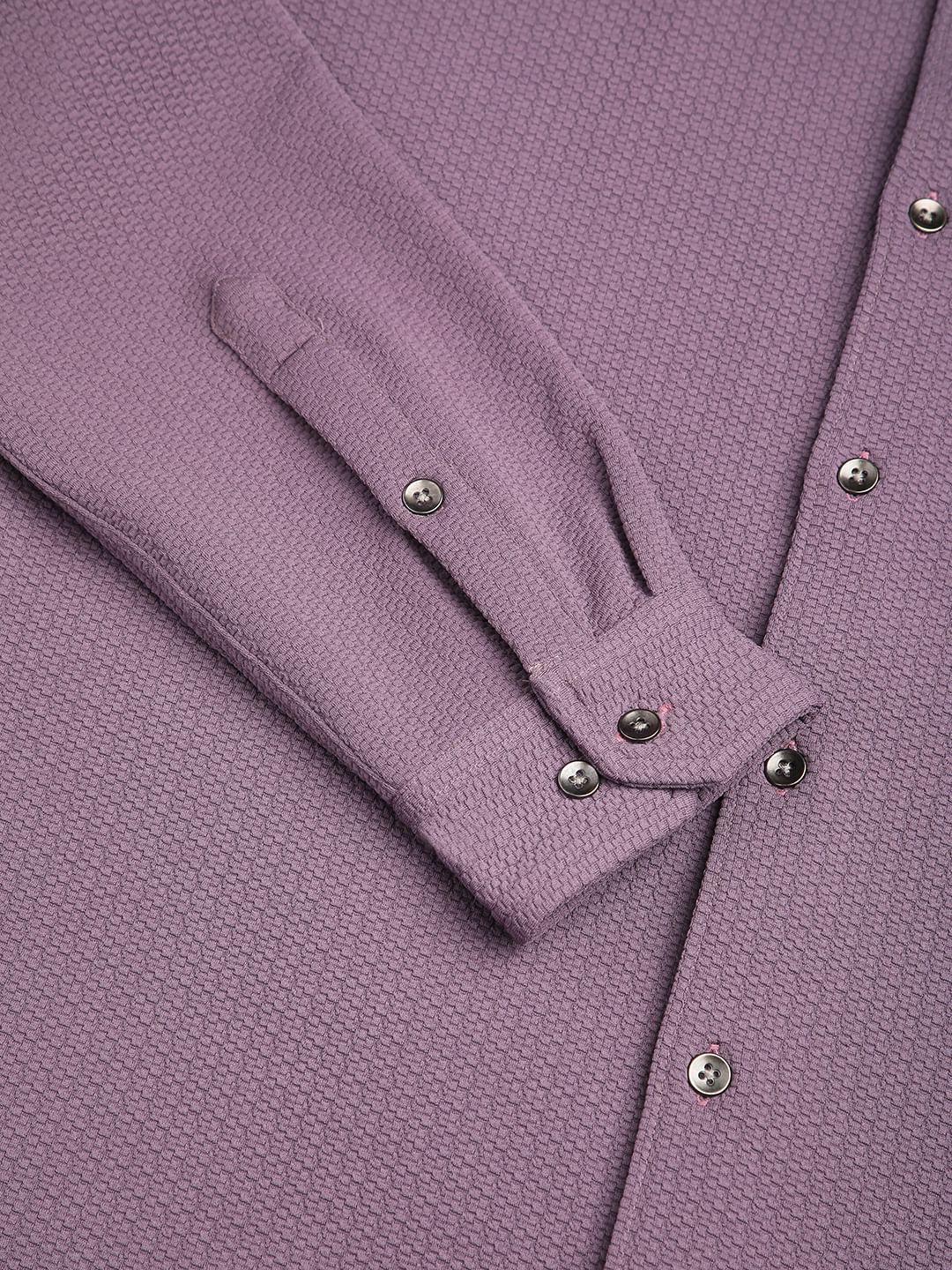 Meticulous Lilac Jacquard Shirt - Image 9
