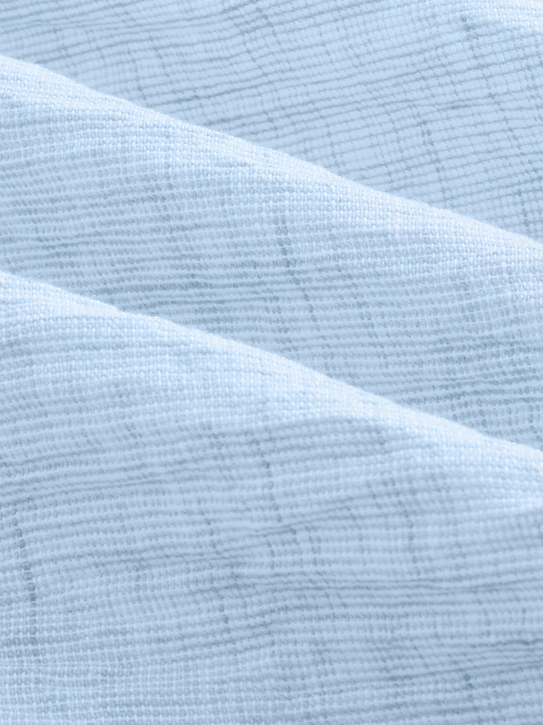 Minimal Soft Blue Everyday Textured Shirt - Image 8