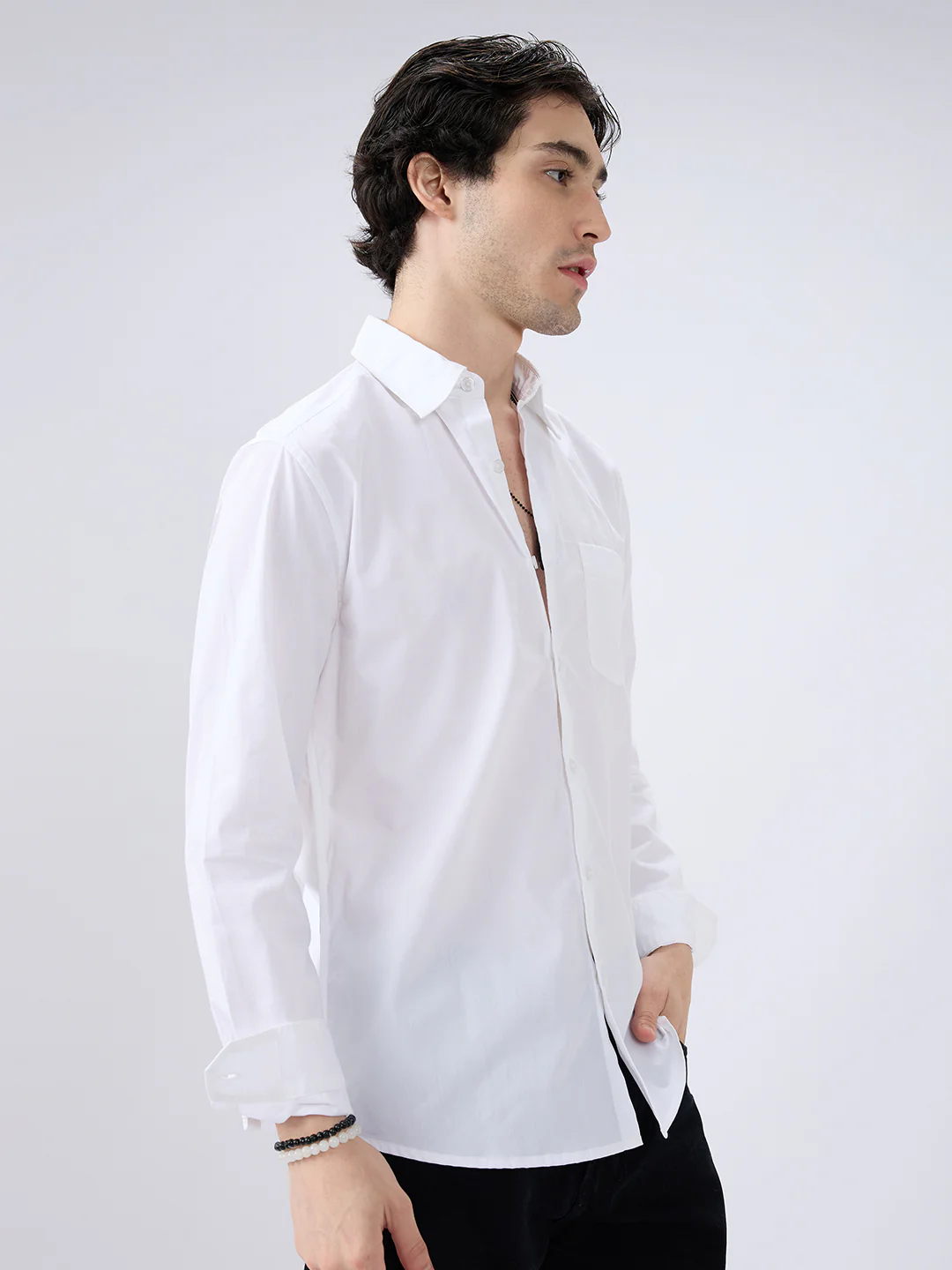 Minimal White Essentials Shirt - Image 5