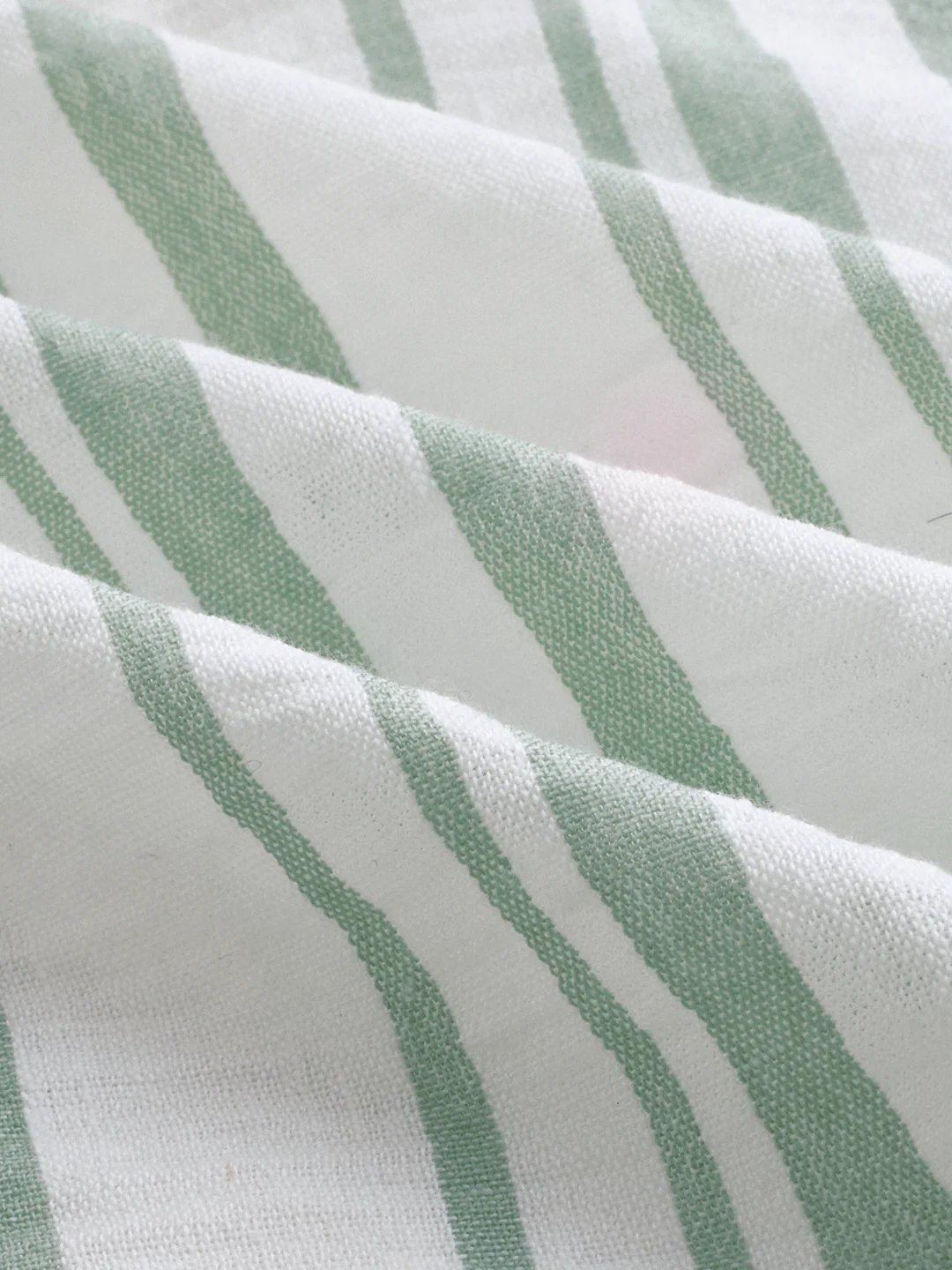 Mint Green & White Vertical Striped Shirt - Image 9