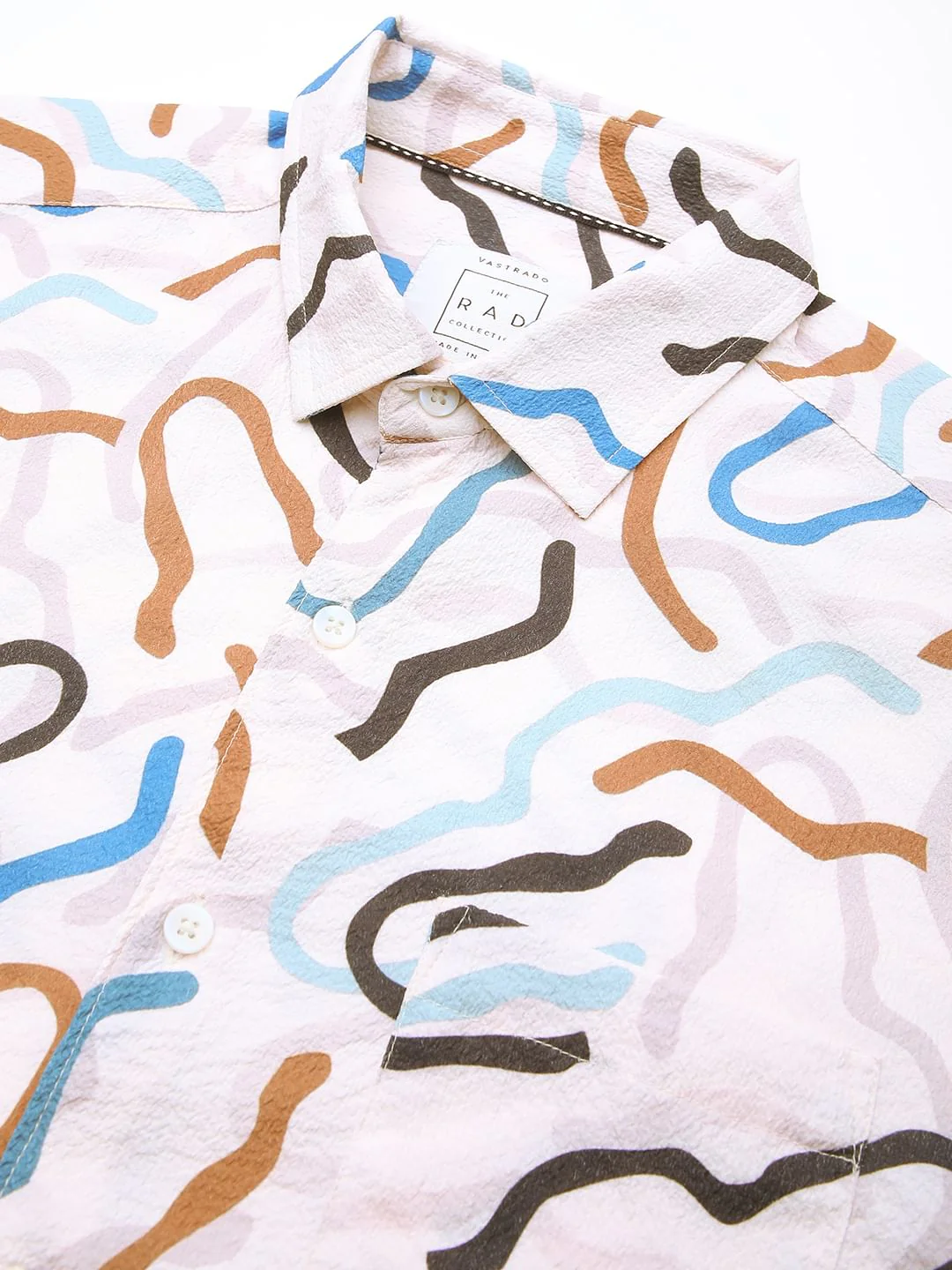 Modish Multicolour Crushed Shirt - Image 8