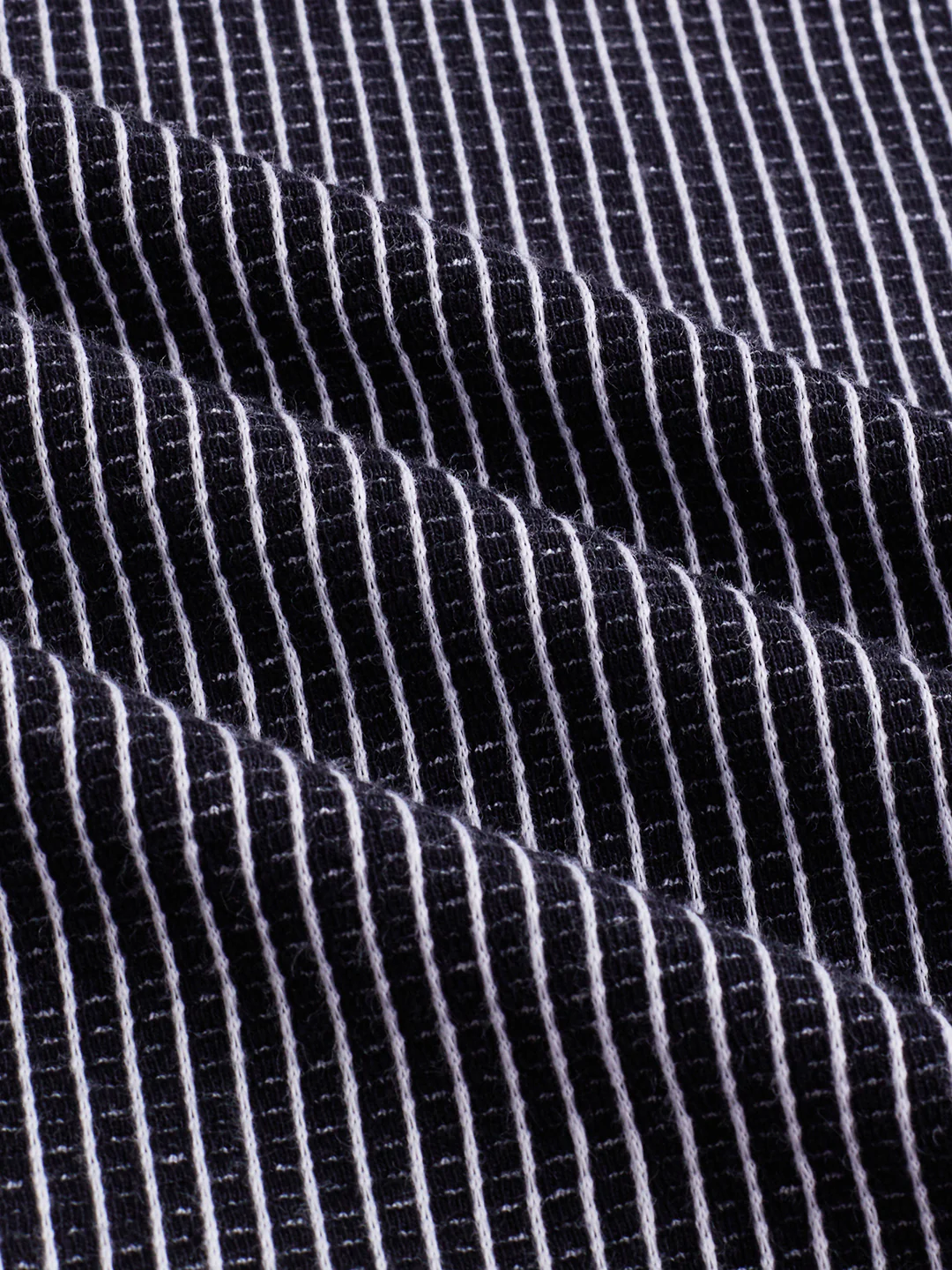 Monochrome Grid Knitted Everyday Shirt - Image 9
