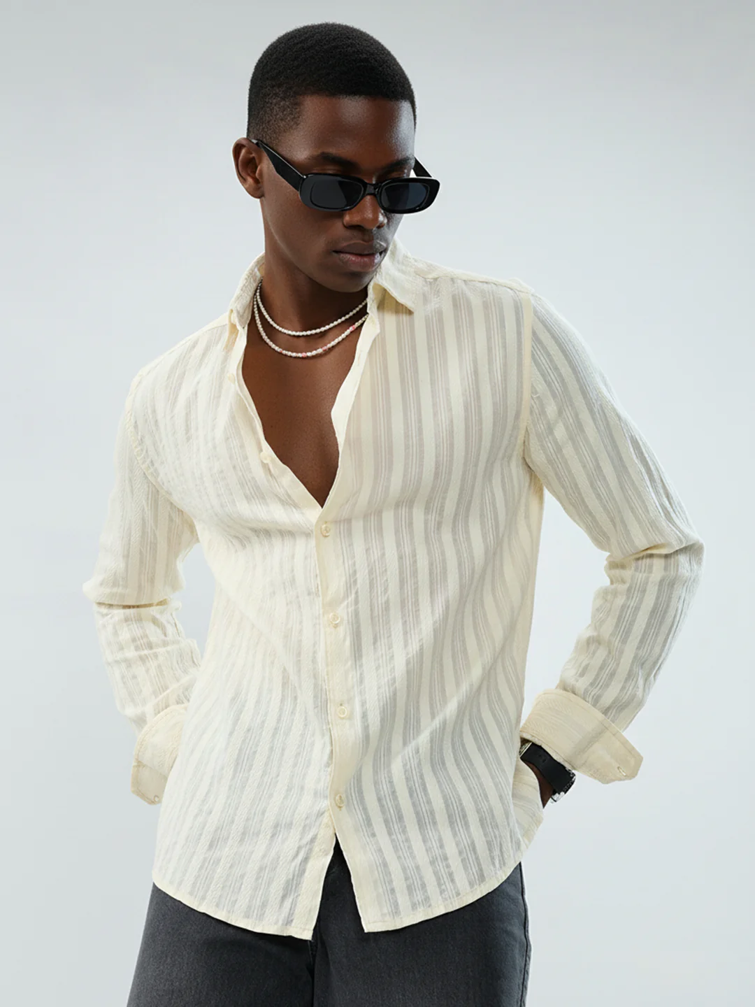 Morning Glow Sunwashed Stripe Shirt - Image 2