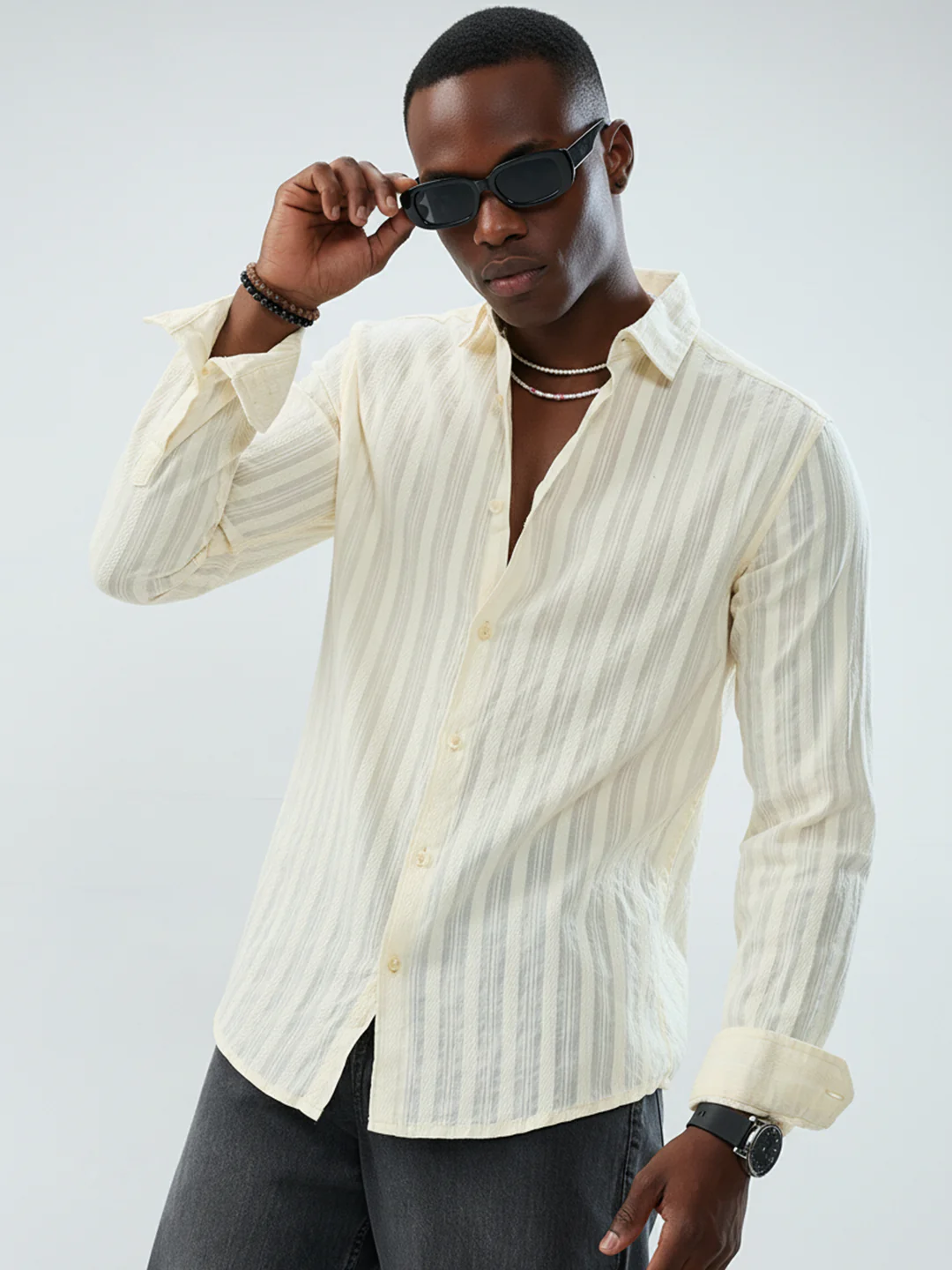 Morning Glow Sunwashed Stripe Shirt - Image 4