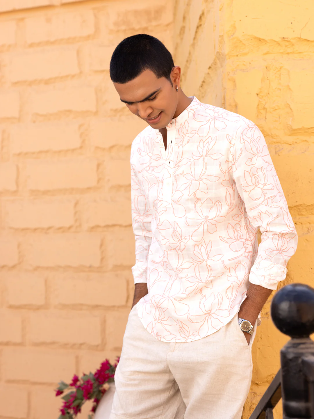 Morning Mist Bloom Printed Kurta - Image 2