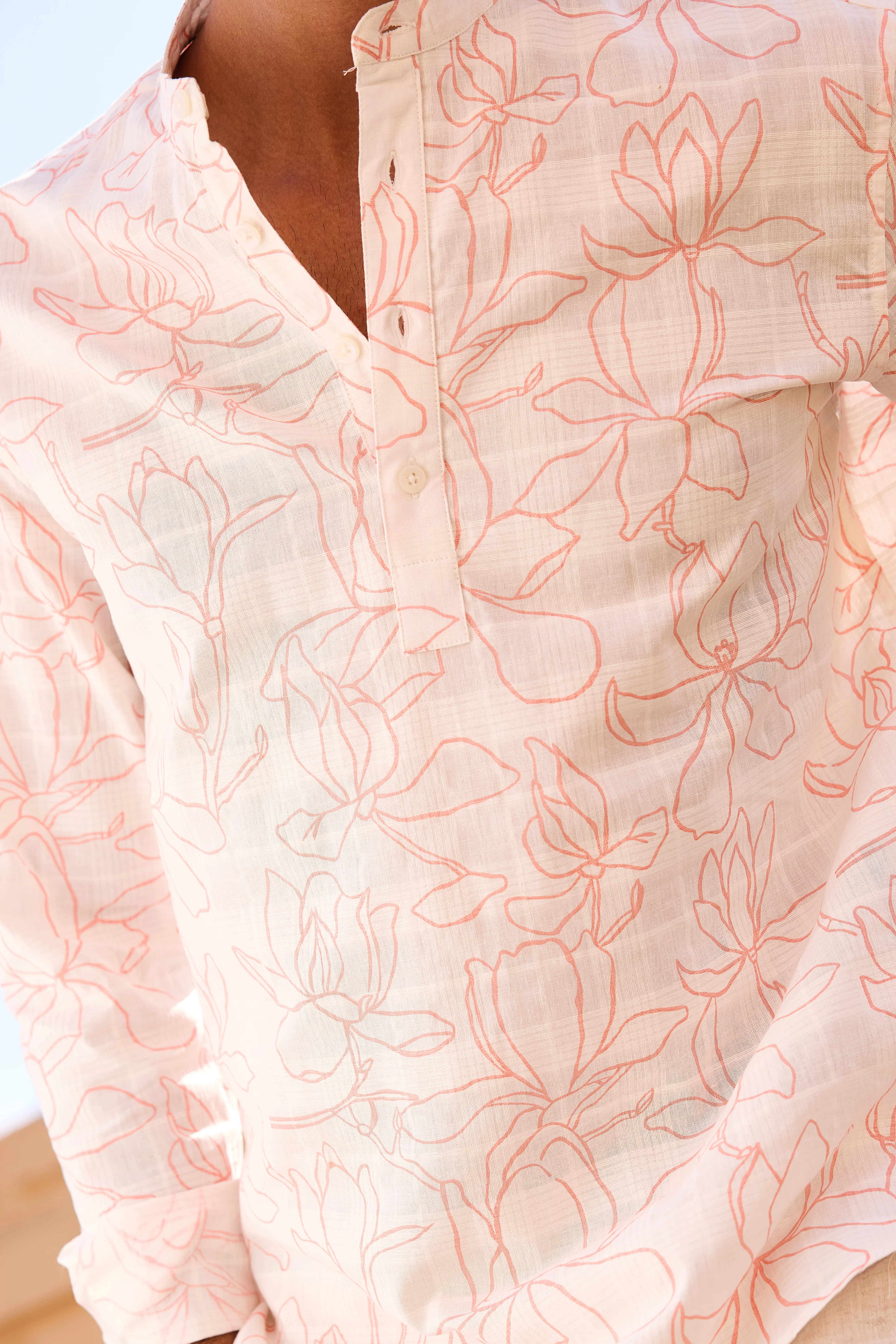 Morning Mist Bloom Printed Kurta - Image 3