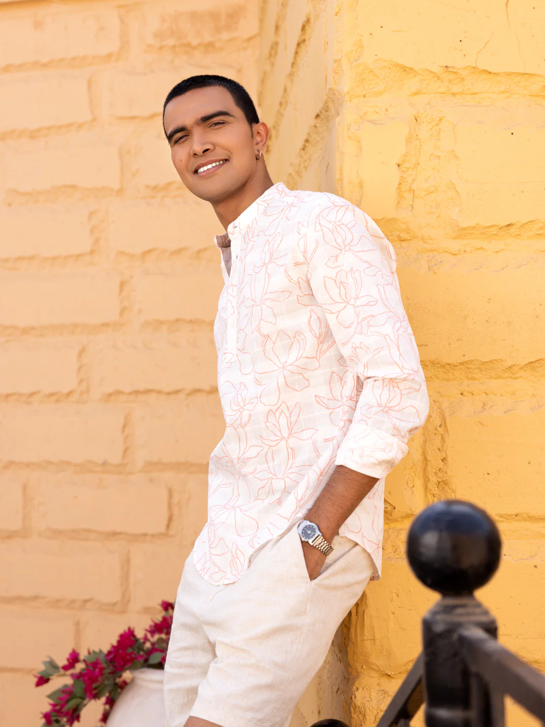 Morning Mist Bloom Printed Kurta - Image 4