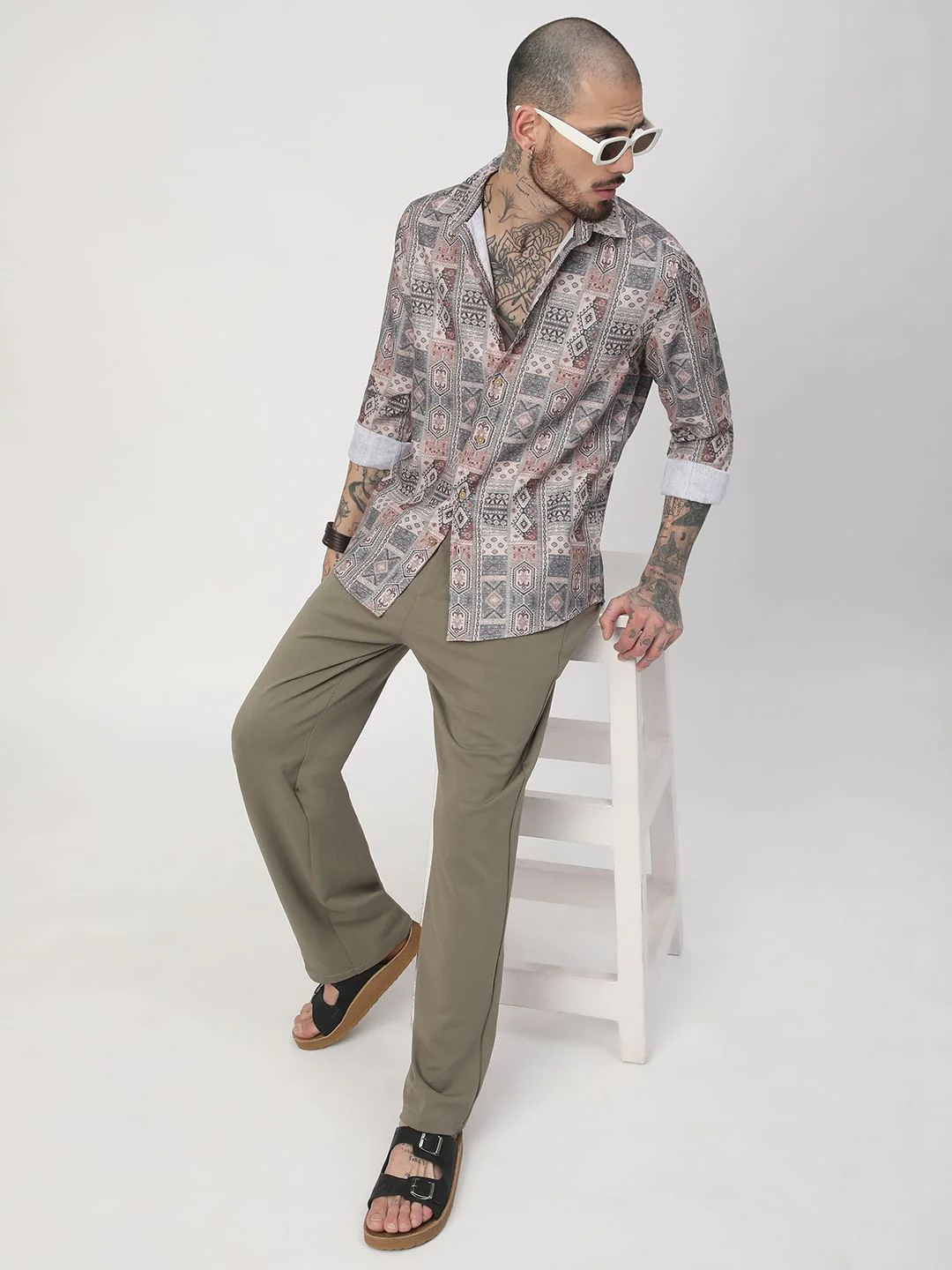 Motifs Printed Multicolour Shirt - Image 7