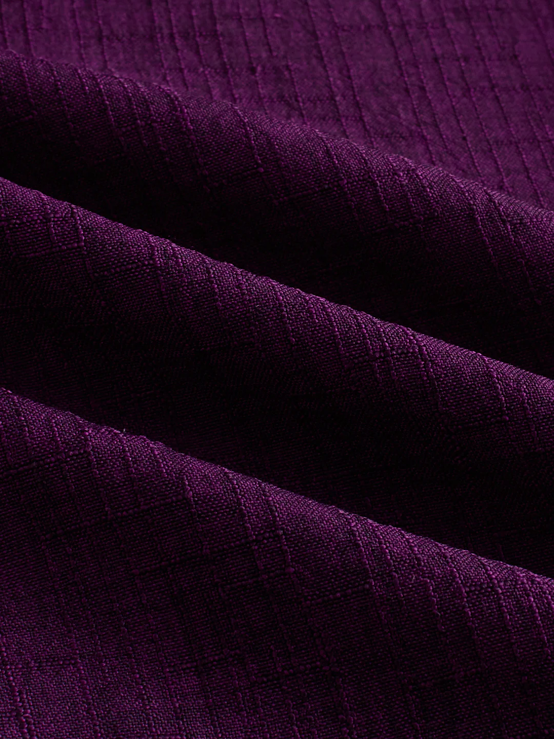 Mulberry Plum Slub Textured Everyday Shirt - Image 8