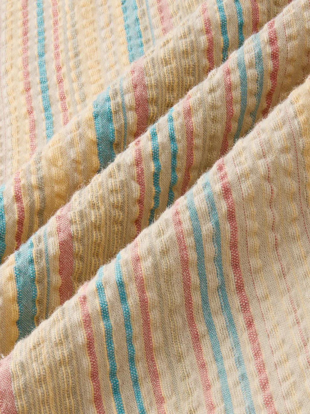 Multicolor Sundown Seersucker Striped Kurta - Image 9