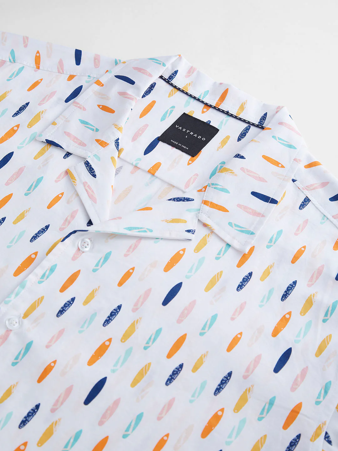 Multicolour Abstract Printed Oversized Shirt - Image 9