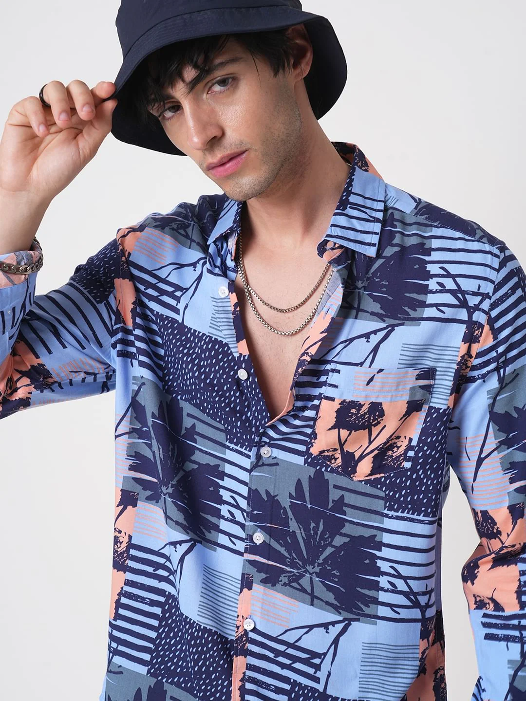 Multicolour Abstract Printed Shirt