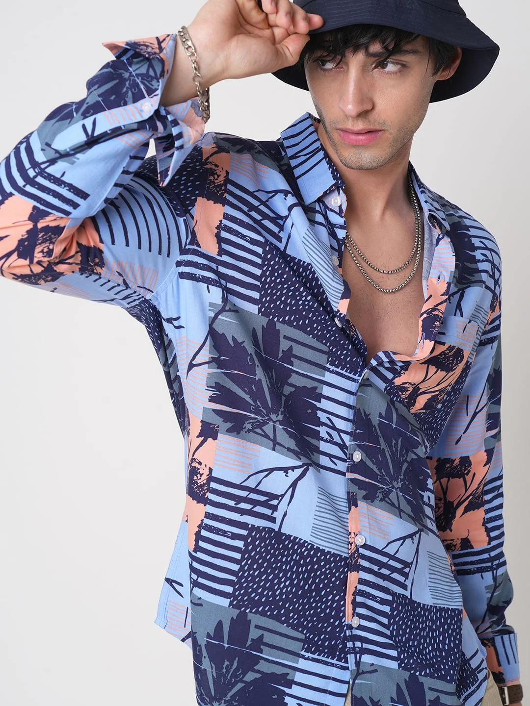 Multicolour Abstract Printed Shirt - Image 3