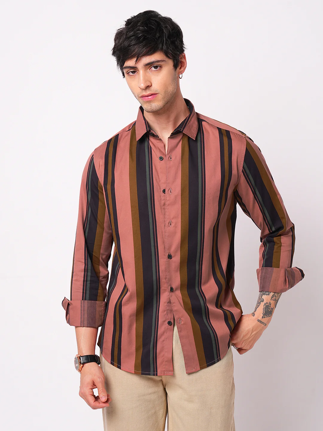 Multicolour Awning Striped Shirt - Image 5