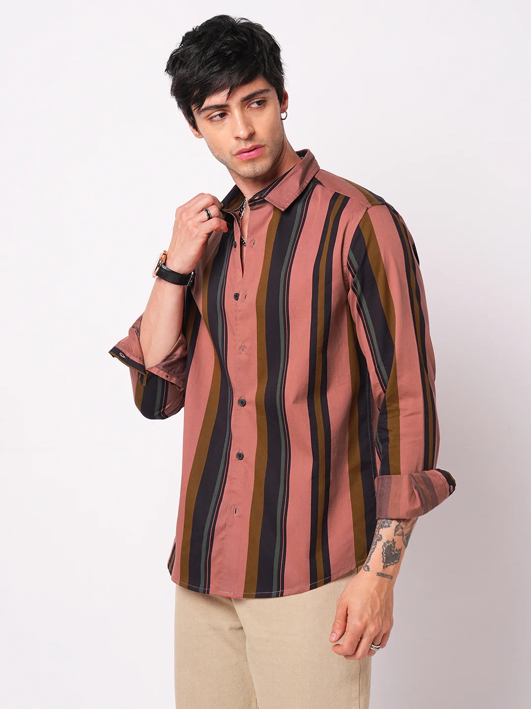 Multicolour Awning Striped Shirt - Image 6