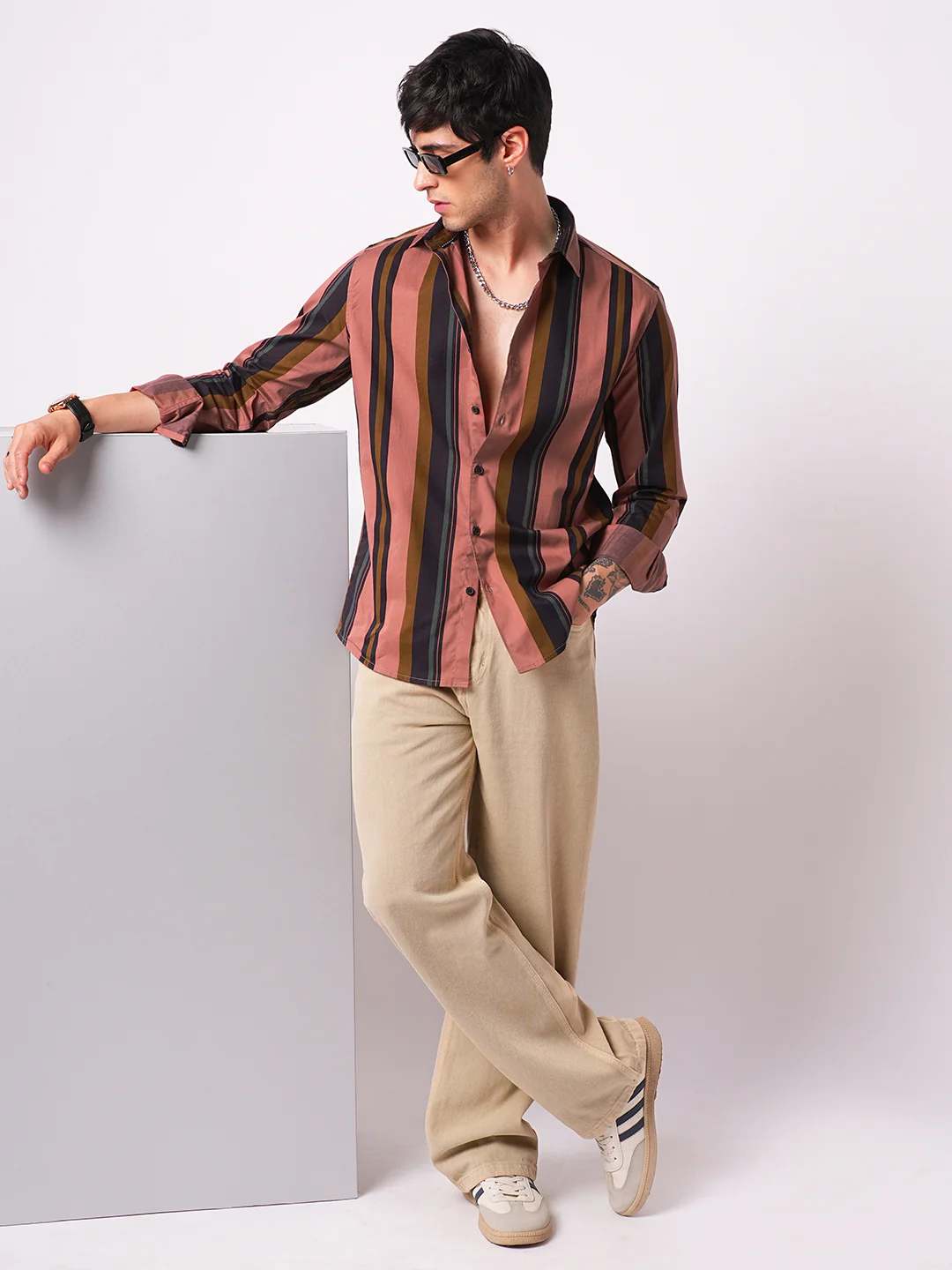 Multicolour Awning Striped Shirt - Image 8
