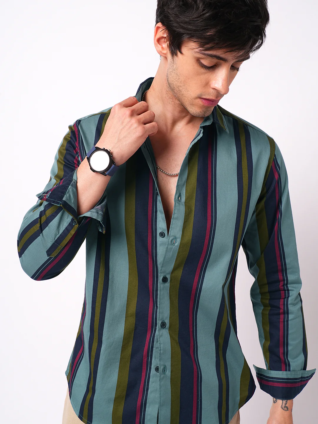 Multicolour Awning Striped Shirt - Image 2