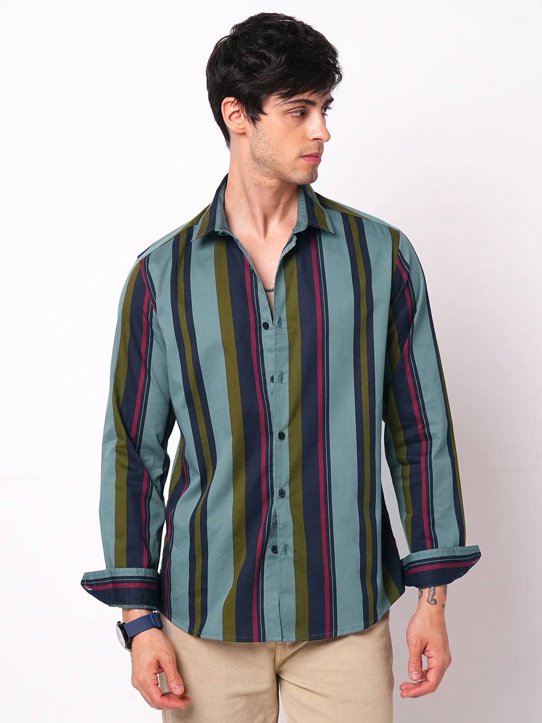 Multicolour Awning Striped Shirt - Image 5