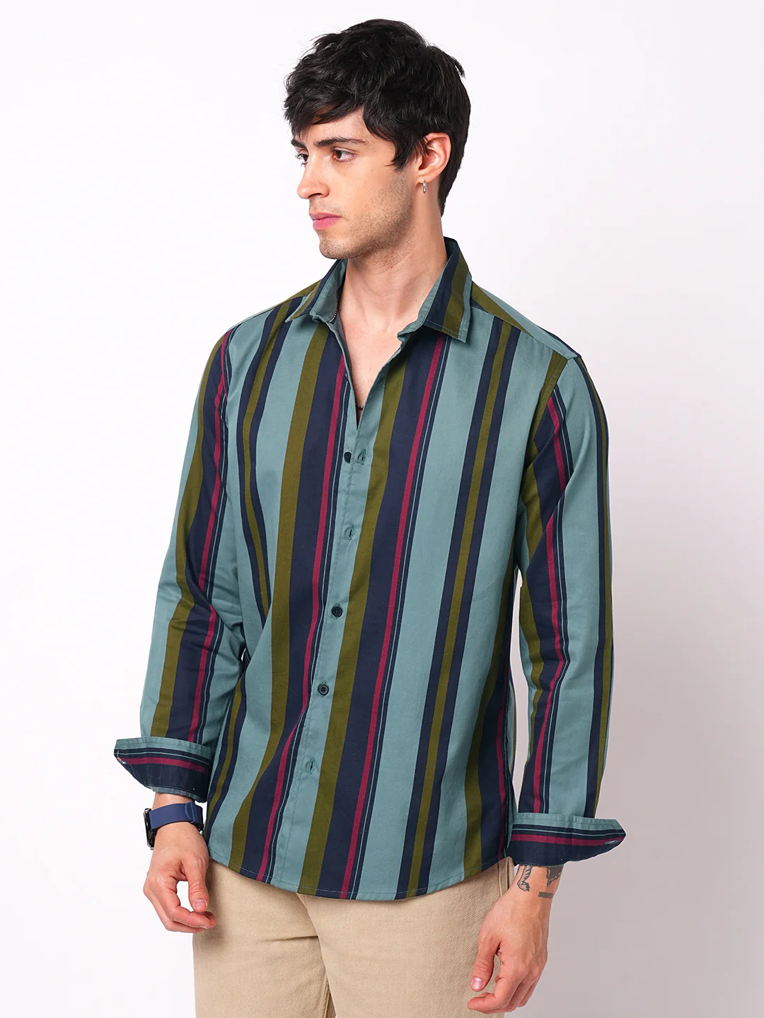 Multicolour Awning Striped Shirt - Image 6