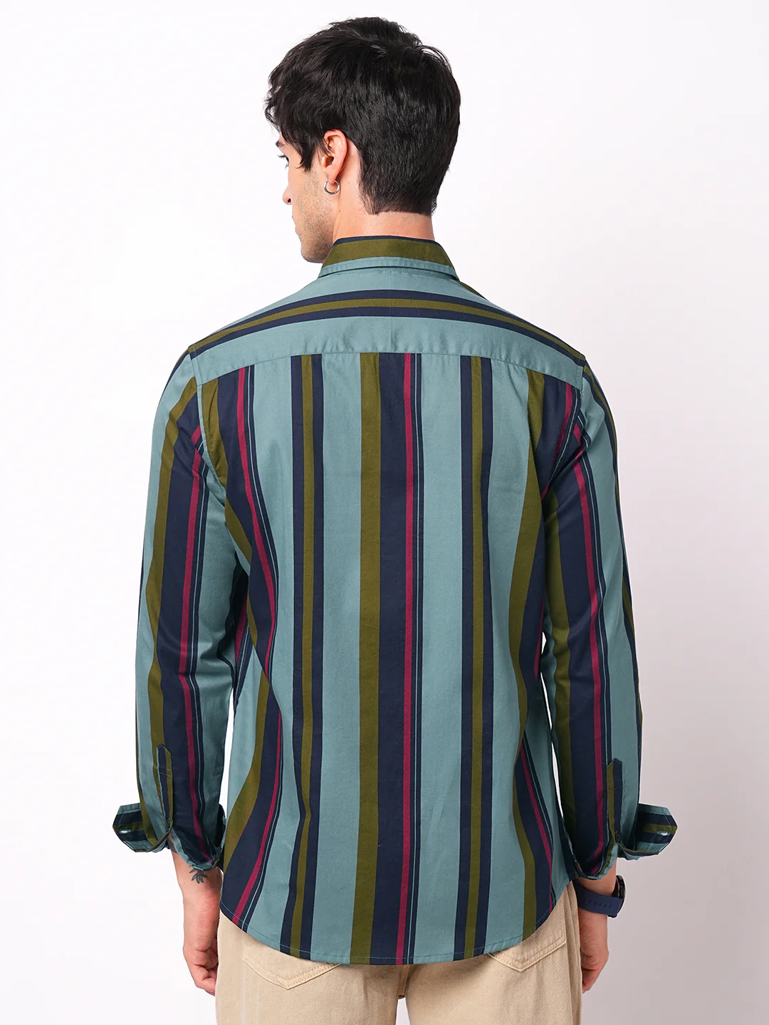 Multicolour Awning Striped Shirt - Image 7