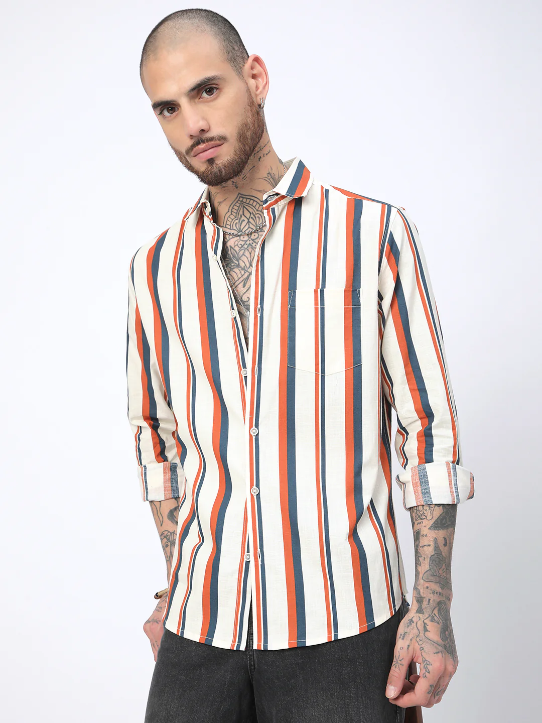 Multicolour Awning Stripes Shirt - Image 4