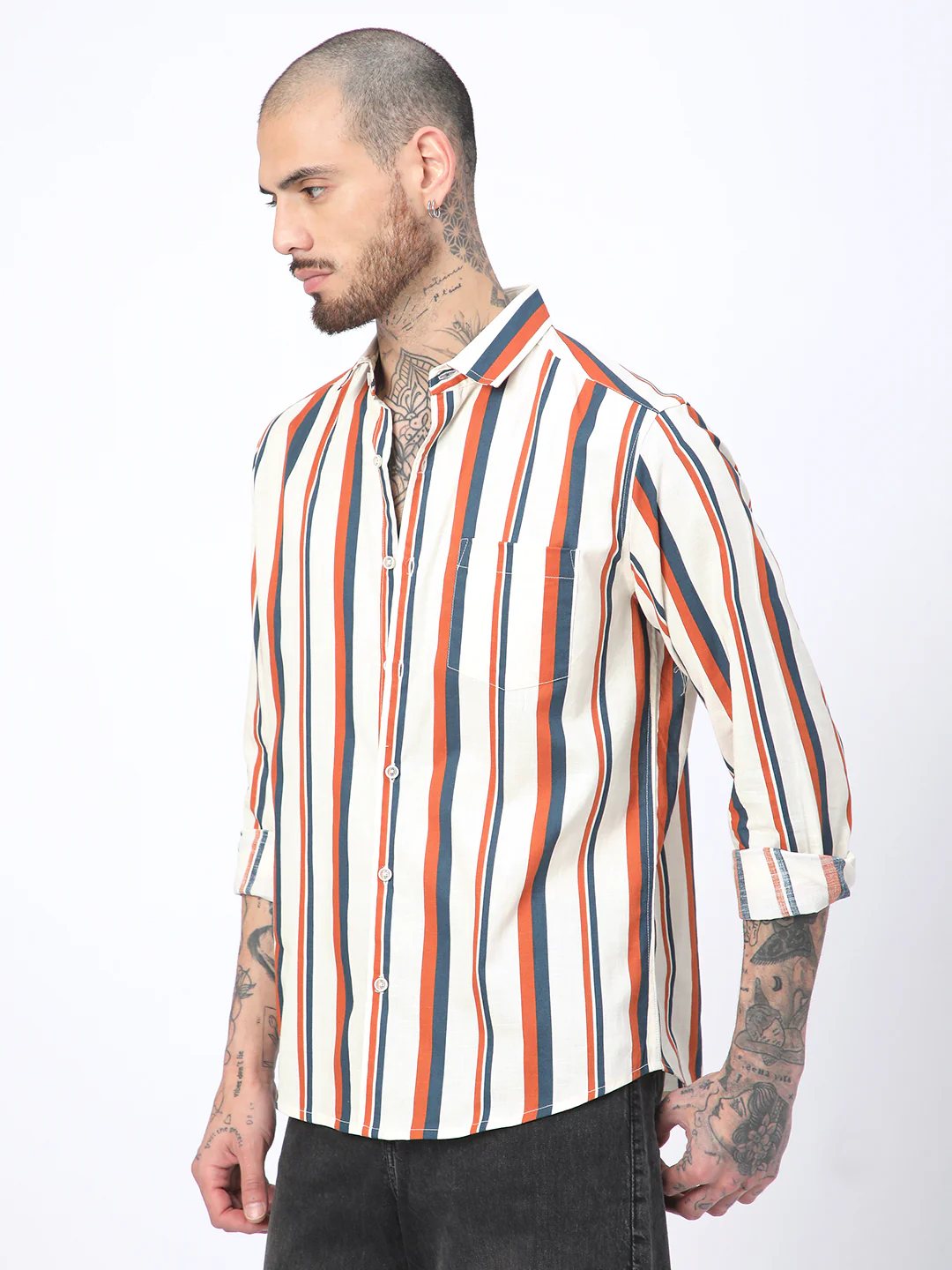 Multicolour Awning Stripes Shirt - Image 5