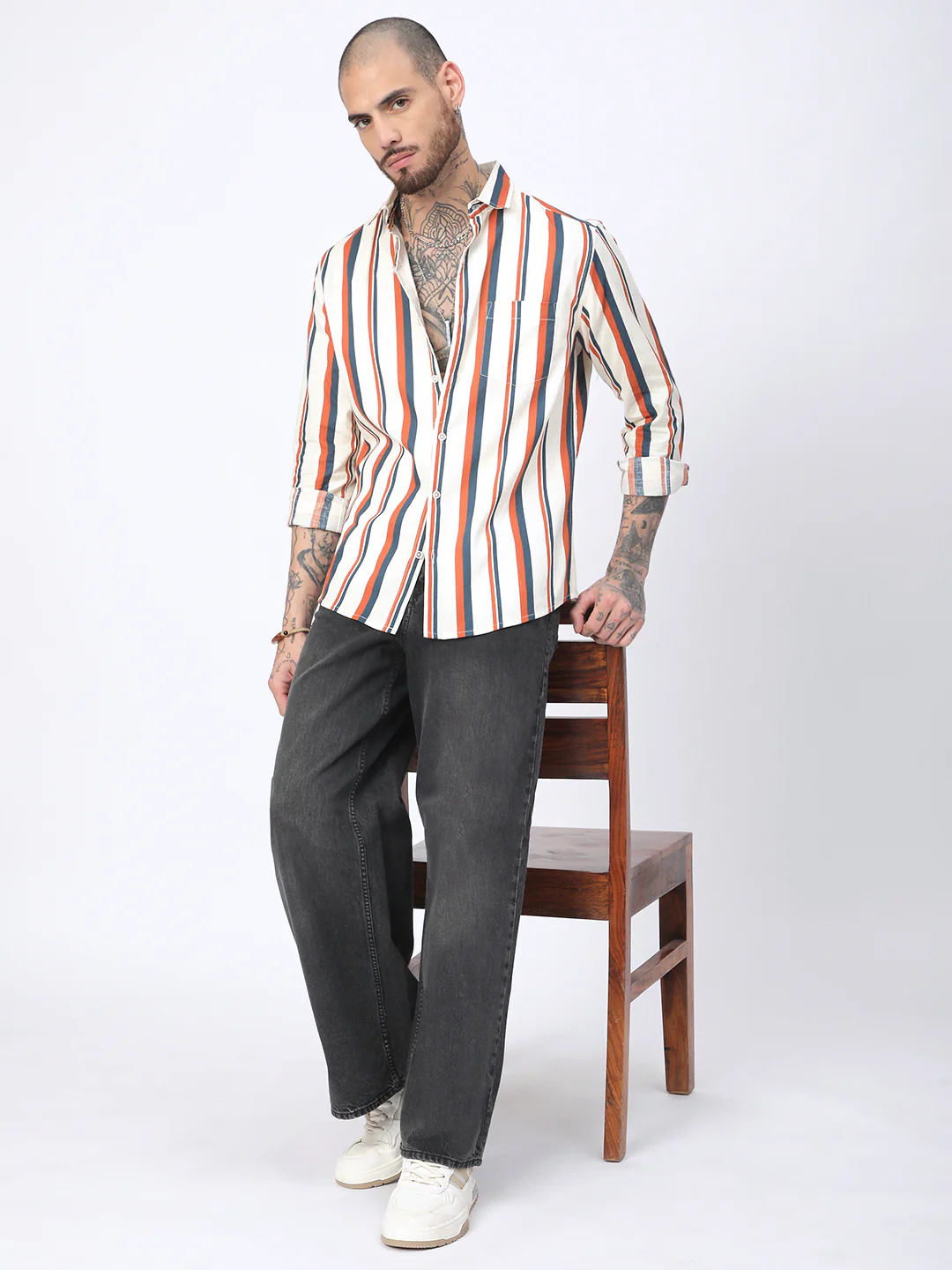 Multicolour Awning Stripes Shirt - Image 7