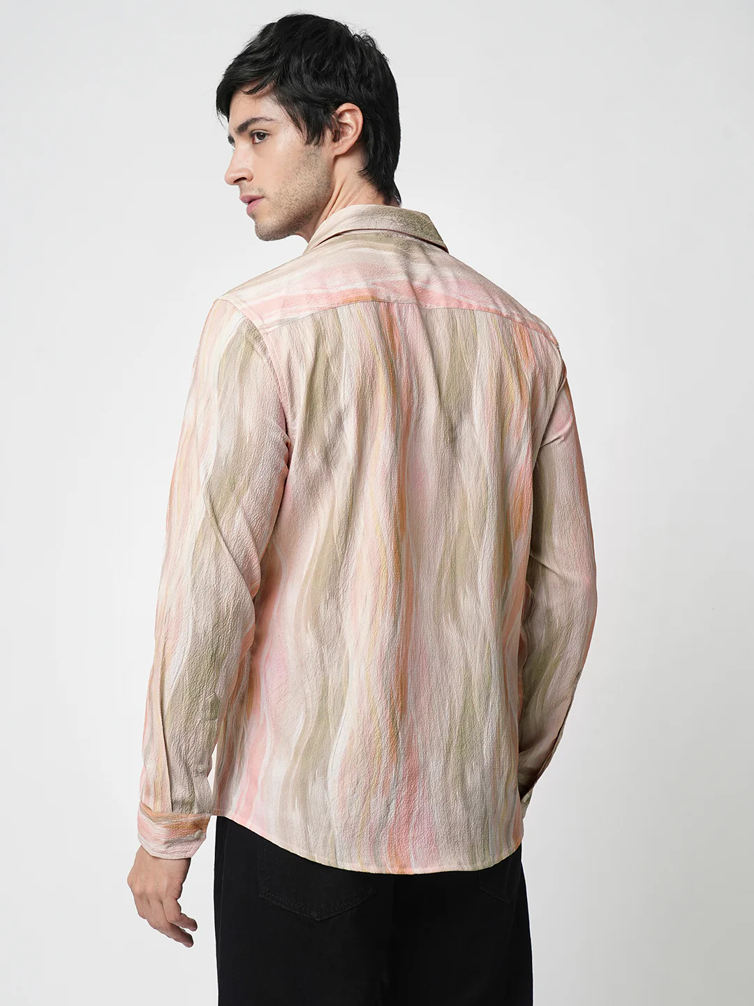 Multicolour Blooming Creased Shirt - Image 6