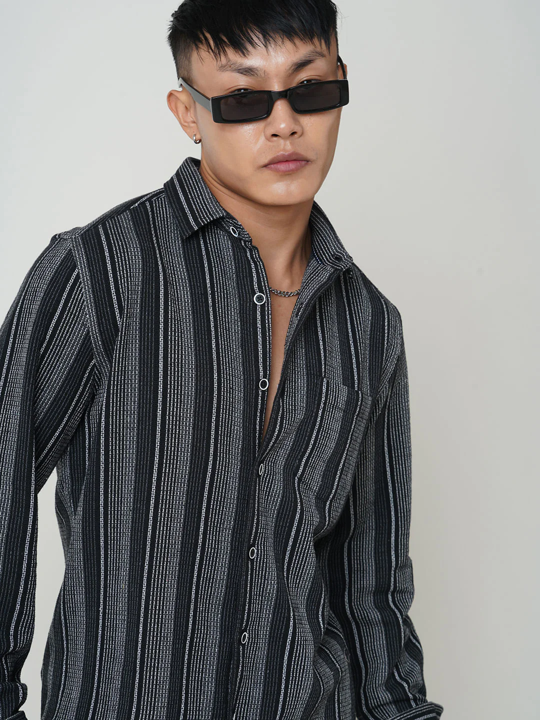 Multicolour Broad Striped Shirt - Image 4