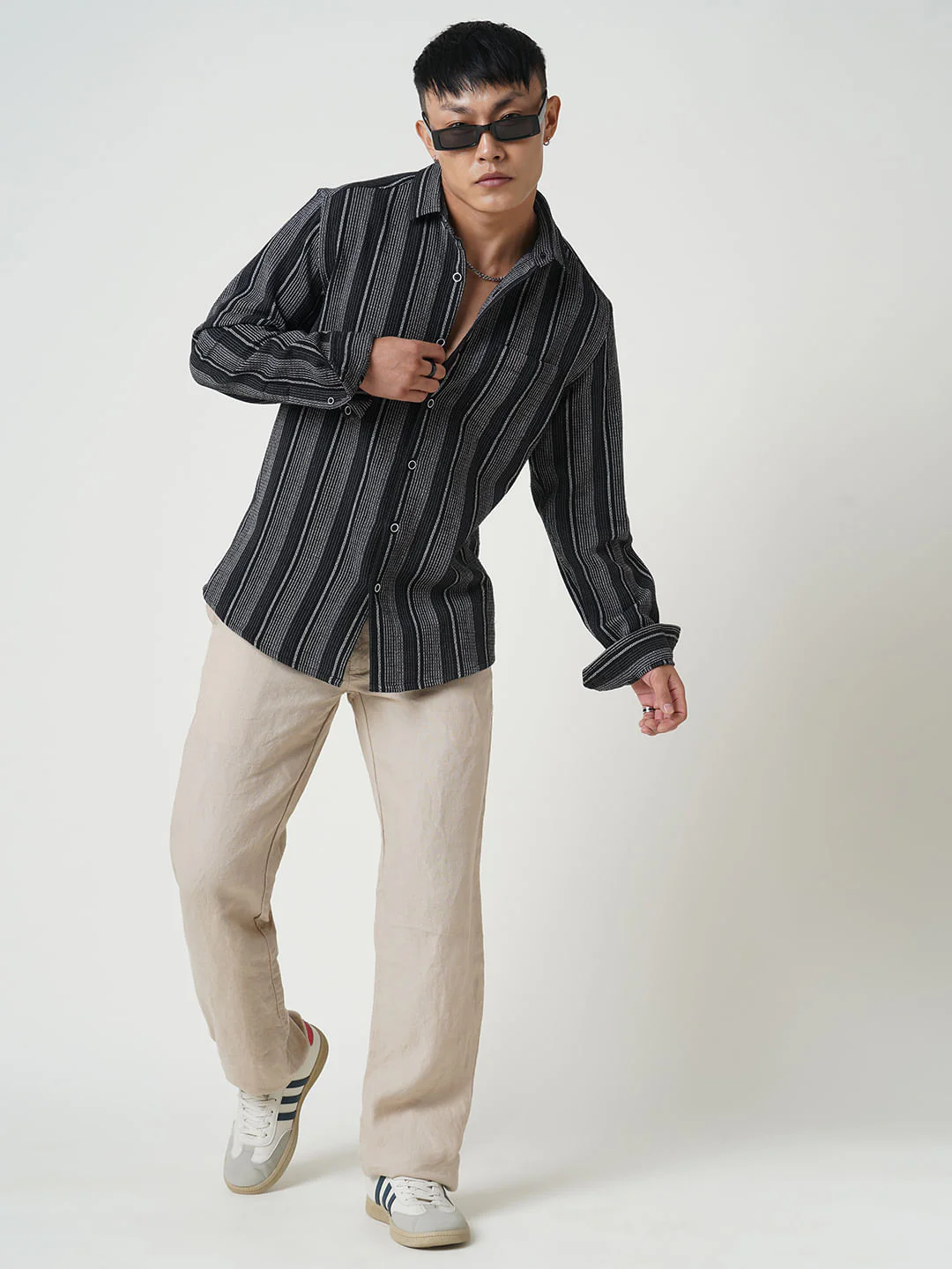 Multicolour Broad Striped Shirt - Image 8