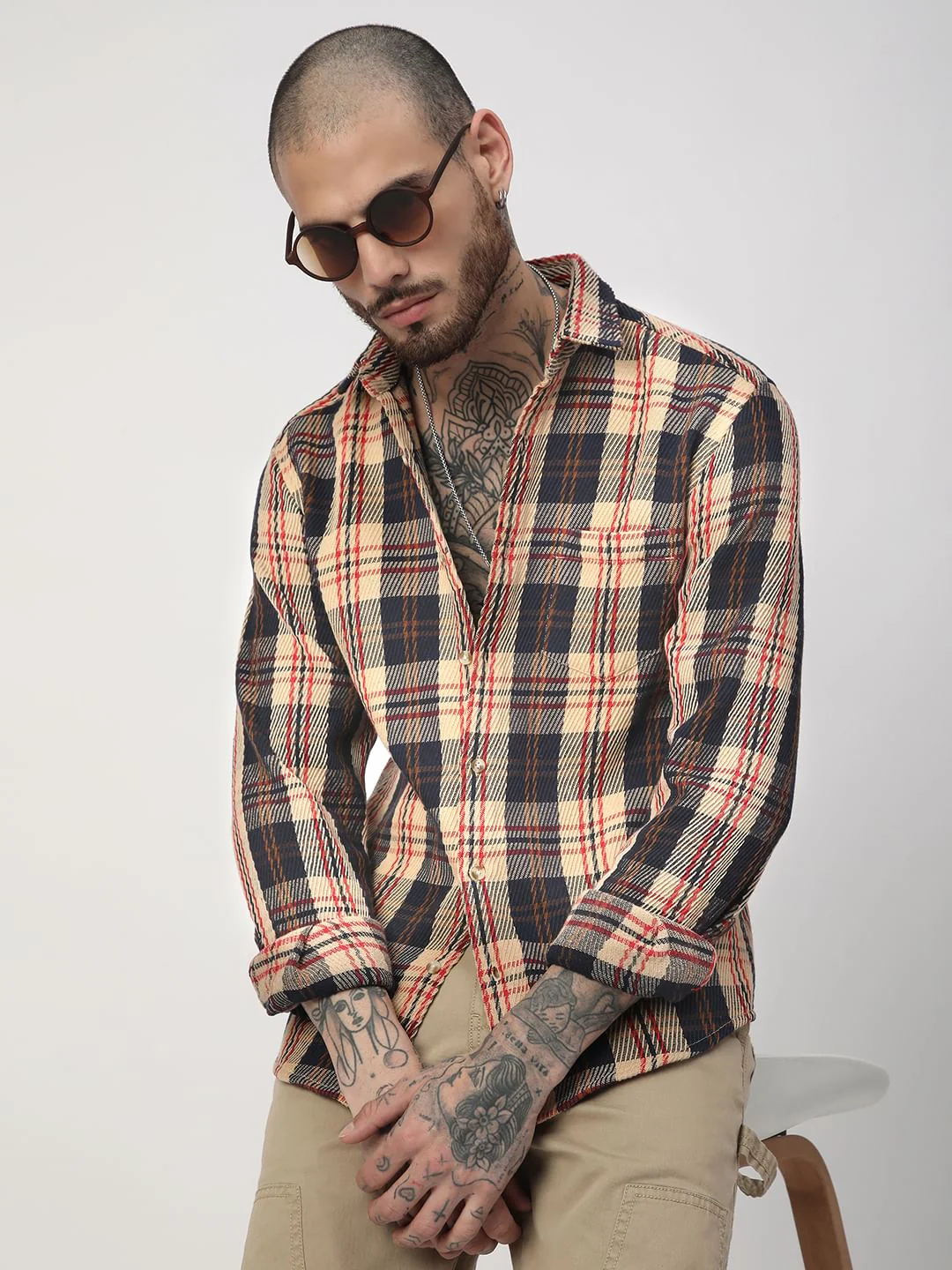 Multicolour Heavy Twill Jacquard Shirt - Image 2