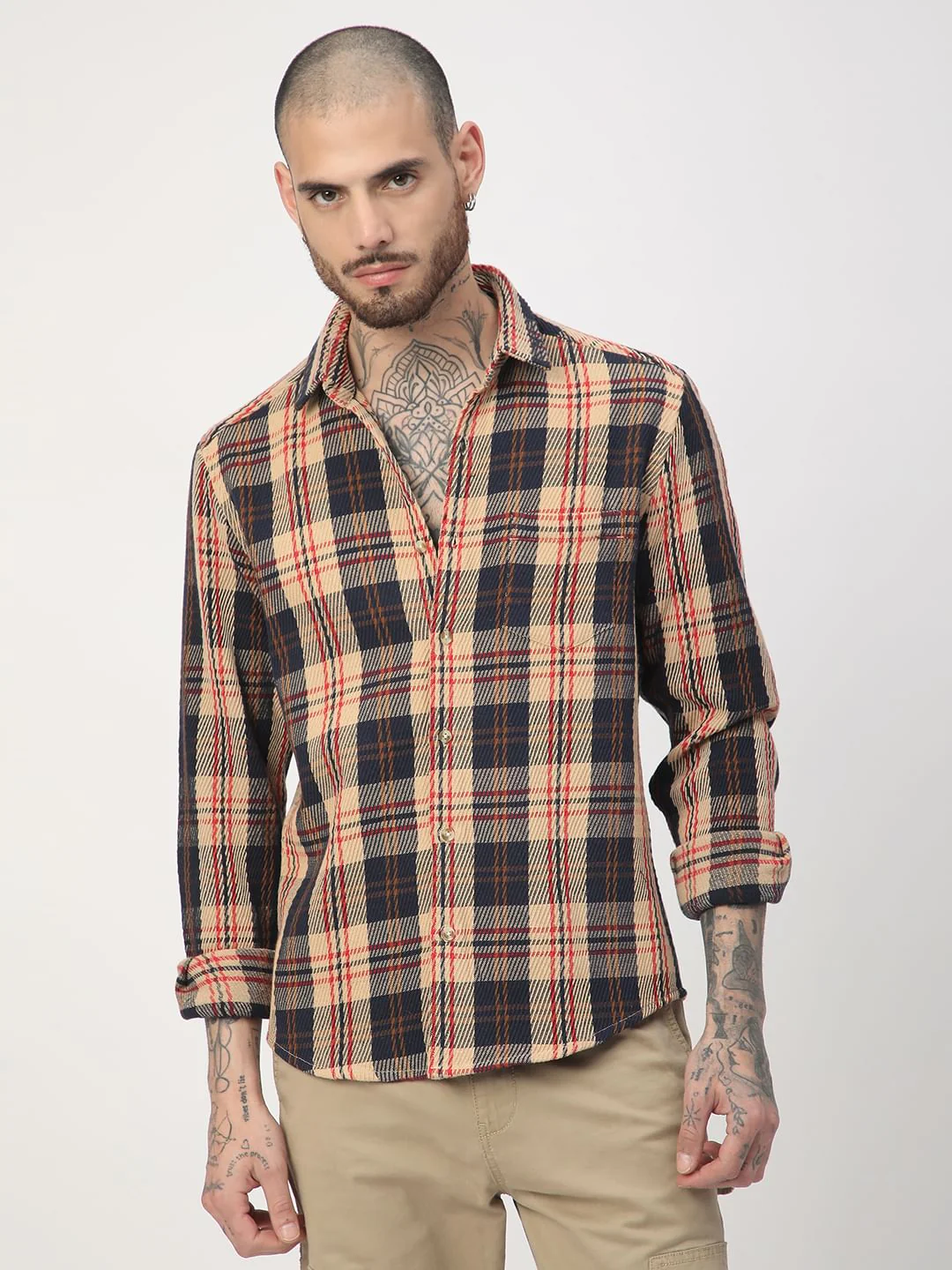 Multicolour Heavy Twill Jacquard Shirt - Image 5