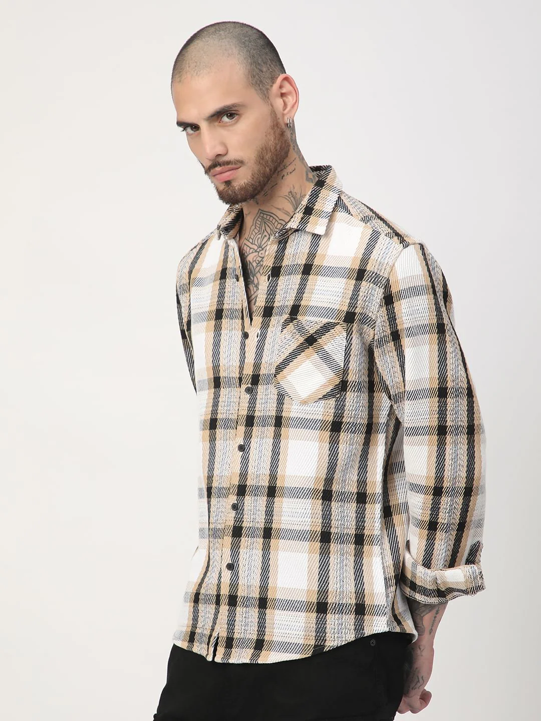 Multicolour Heavy Twill Jacquard Shirt - Image 5