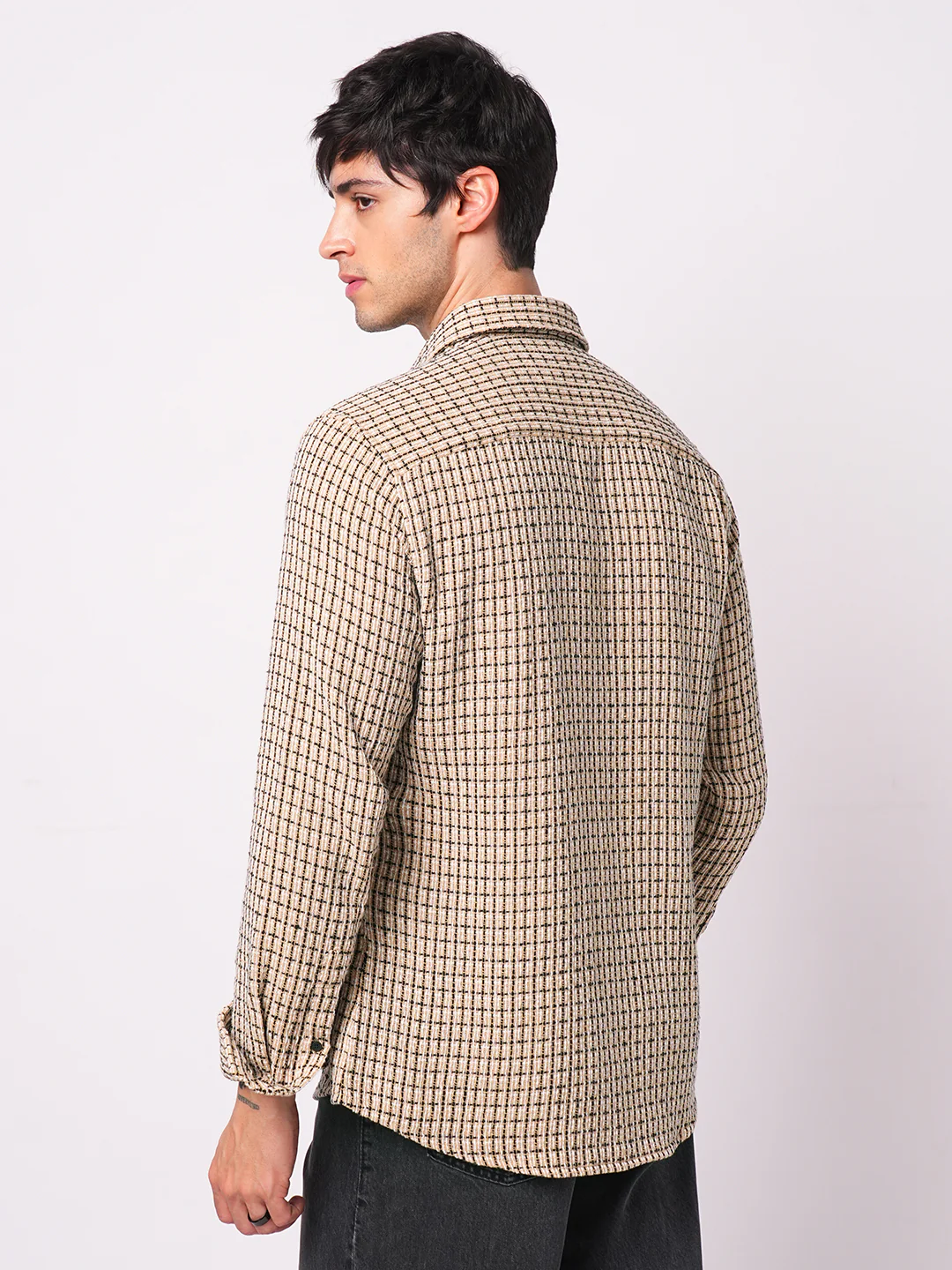 Multicolour Interweaved Checkered Shirt - Image 7