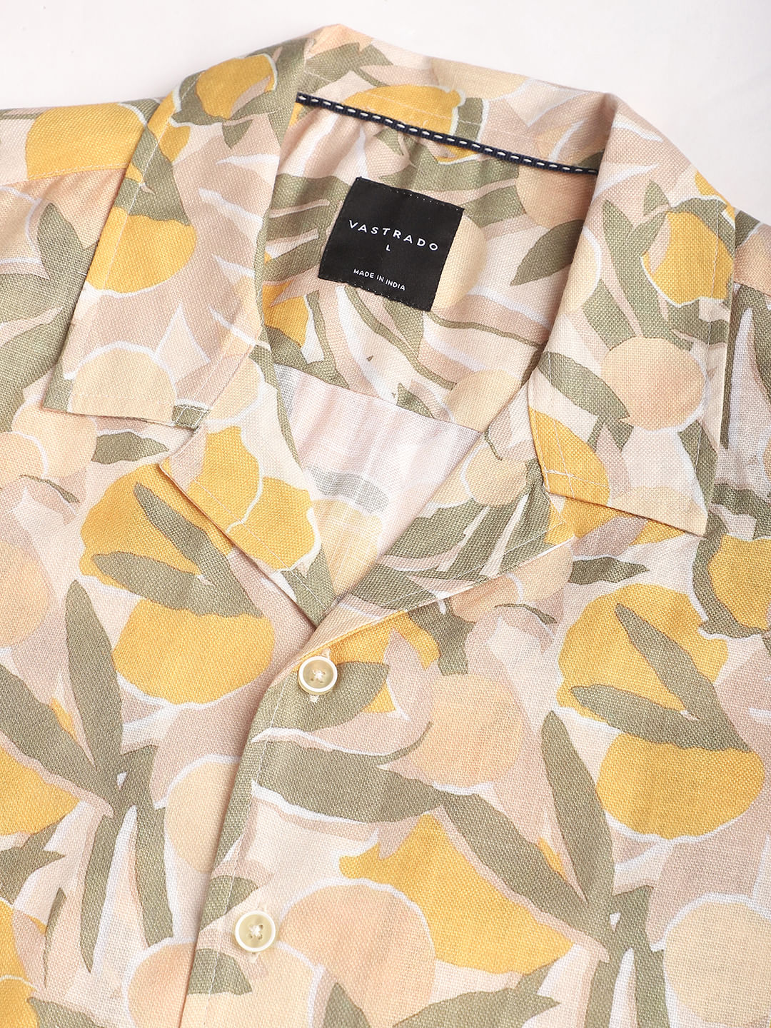 Multicolour Leafy Printed Notch Collar Oversized Shirt - Image 3