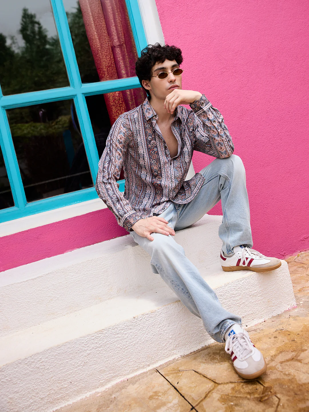 Multicolour Paisley Creased Shirt - Image 7