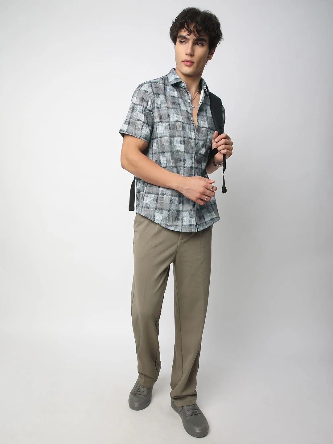 Multicolour Patchwork Textured Shirt - Image 7
