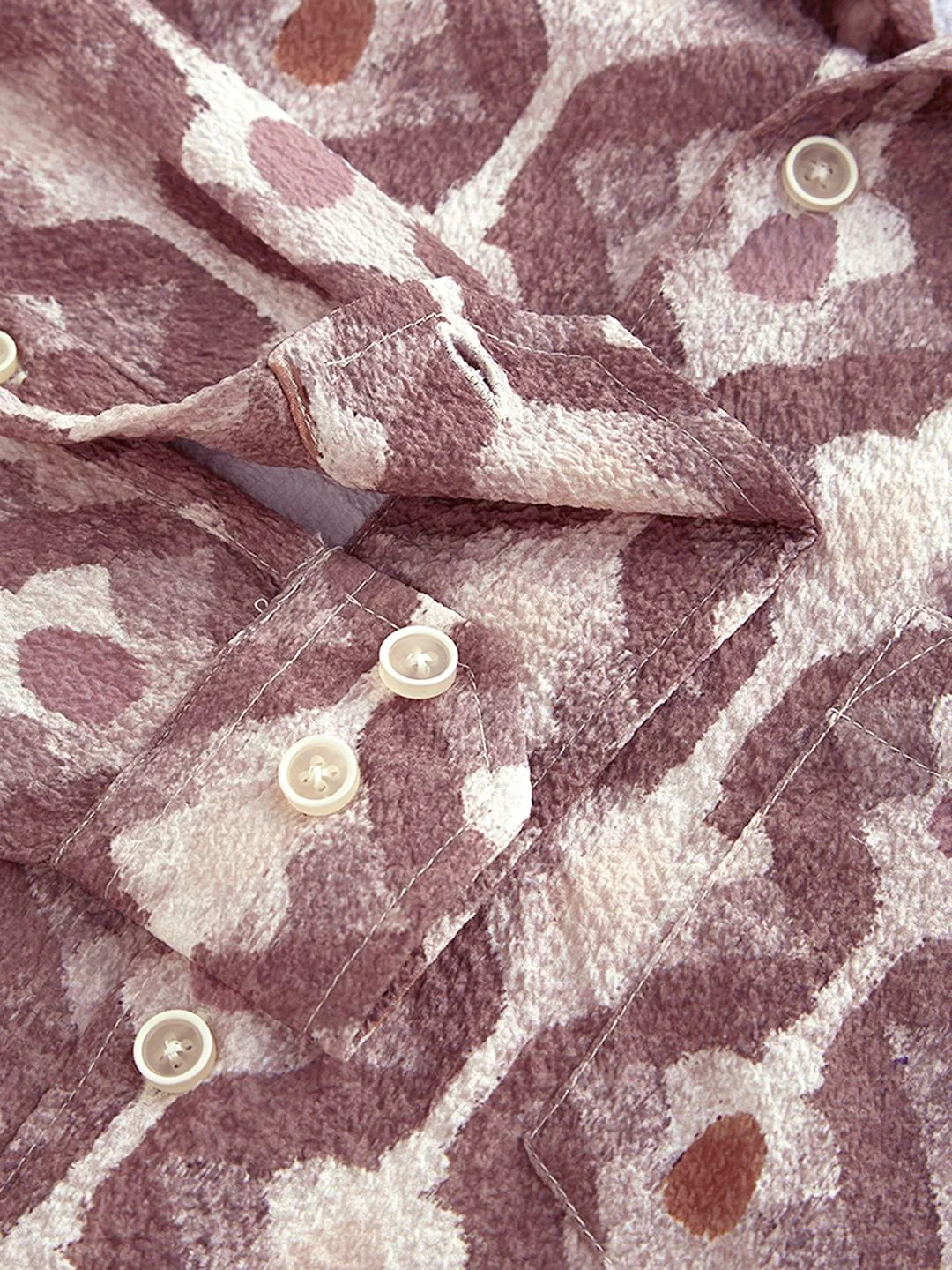 Multicolour Printed Crushed Shirt - Image 8