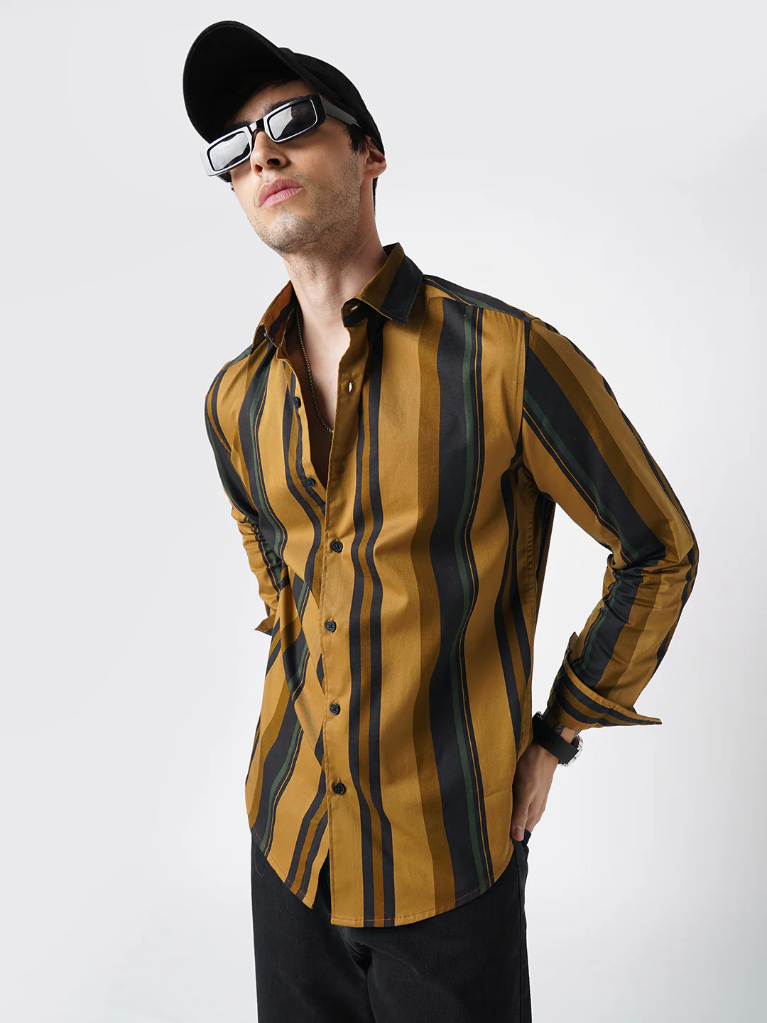 Multicolour Roman Striped Shirt - Image 2