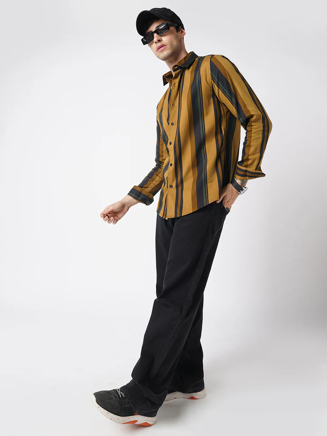 Multicolour Roman Striped Shirt - Image 8