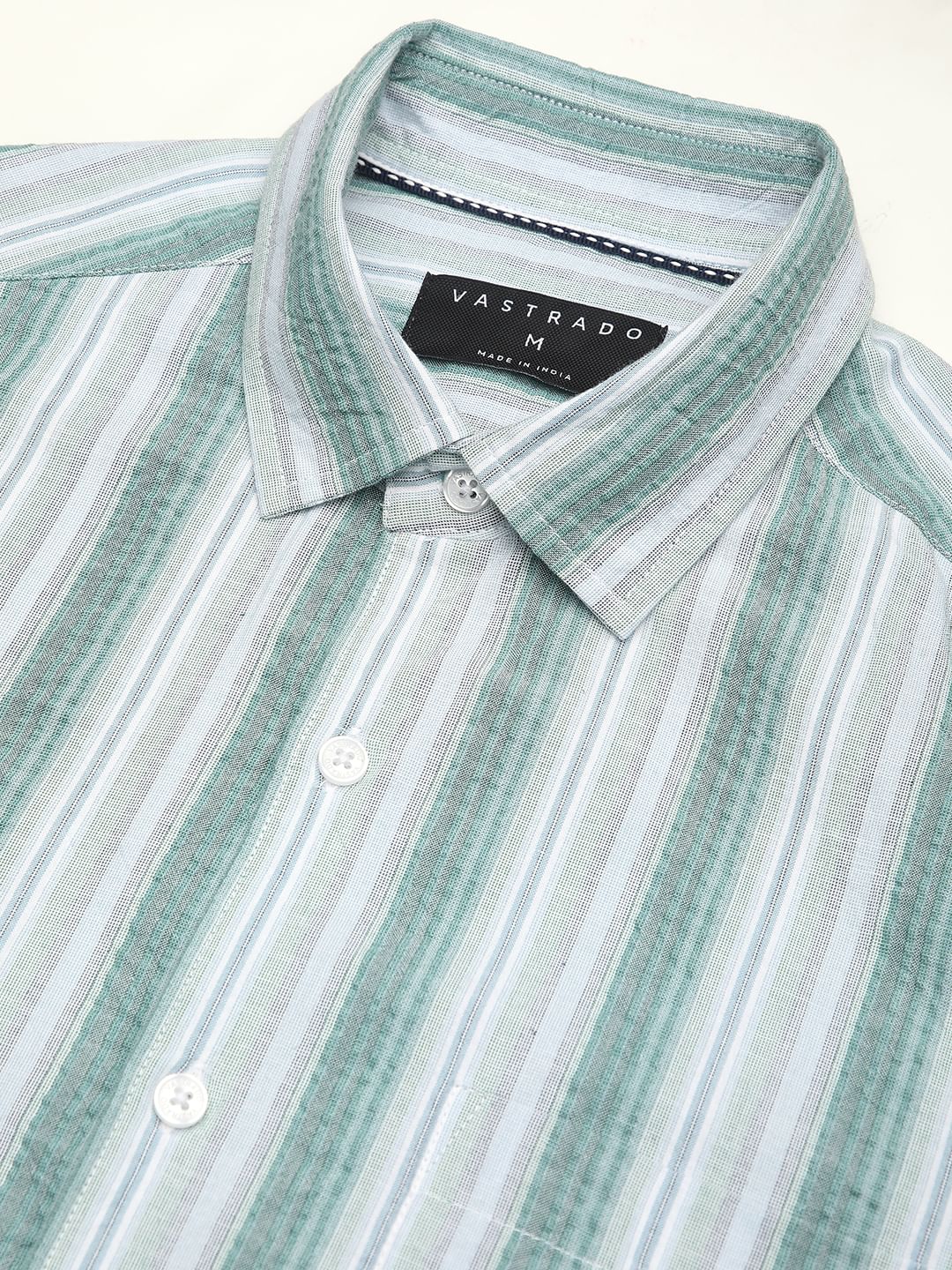 Multicolour Seersucker Striped Shirt - Image 3