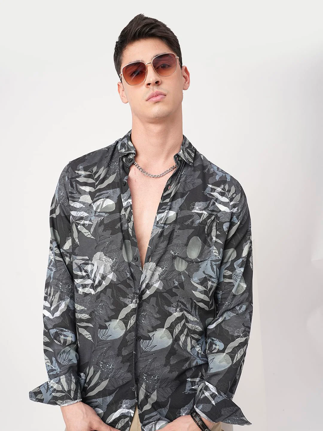 Multicolour Tropical Printed Shirt - Image 4