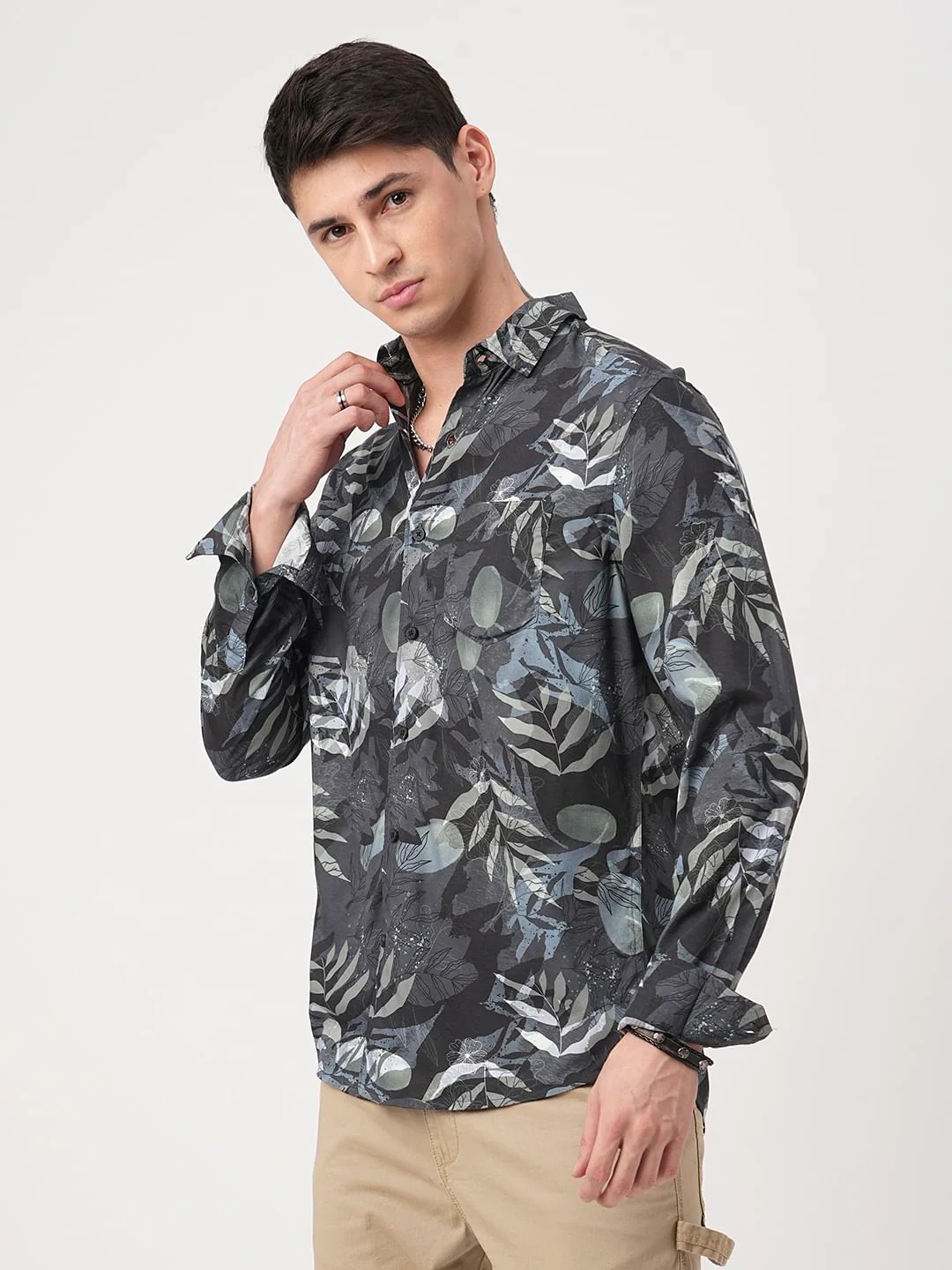 Multicolour Tropical Printed Shirt - Image 5