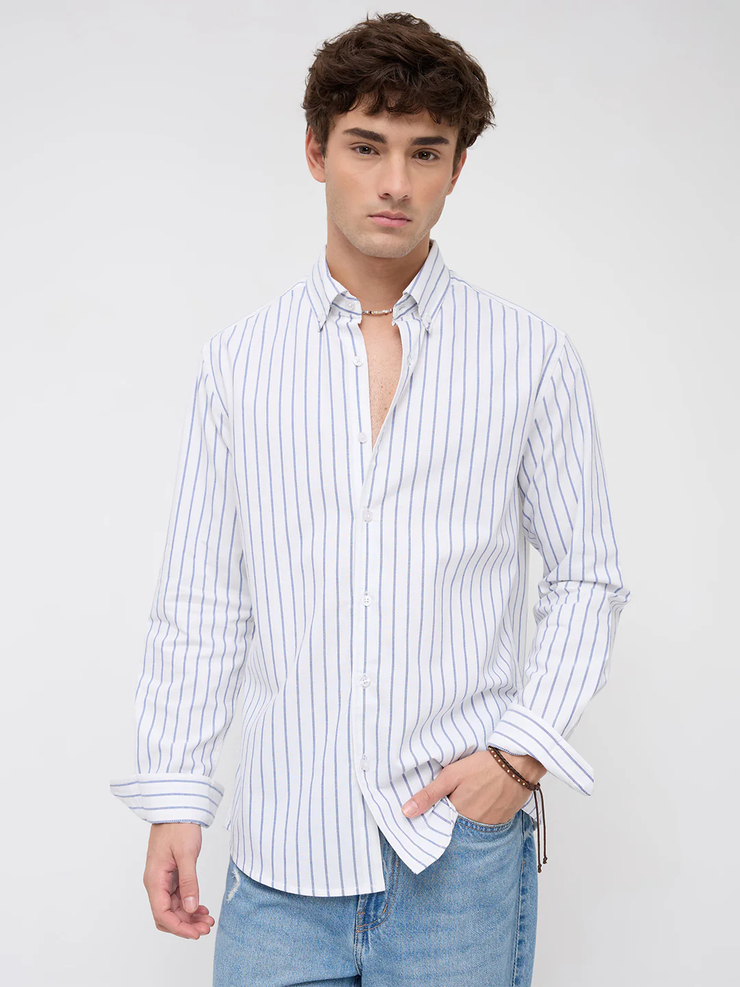 Nautical Line Oxford Summer Shirt - Image 5